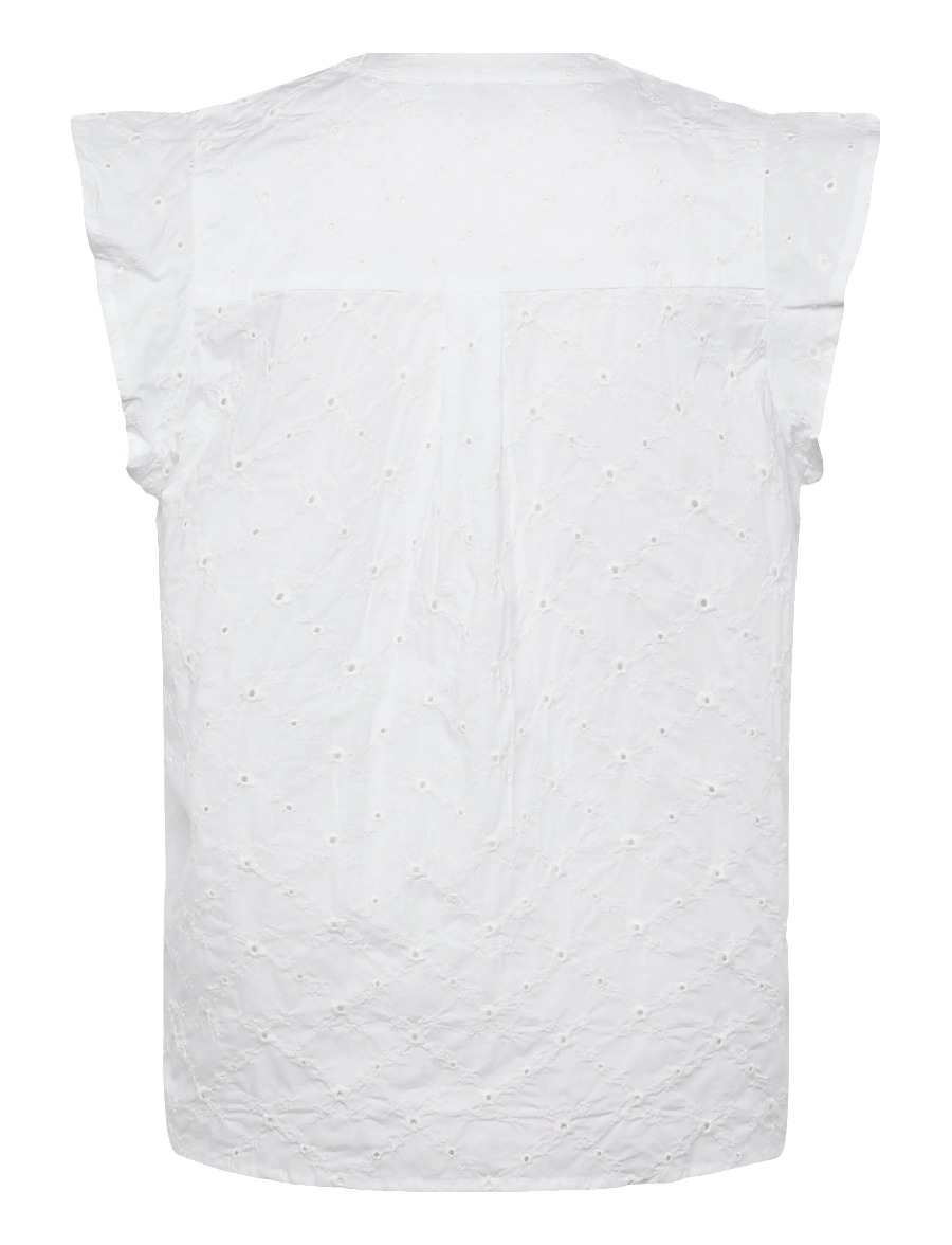 FREE/QUENT - FQALISA-BLOUSE - lühikeste varrukatega pluusid - brilliant white w brilliant wh - 2