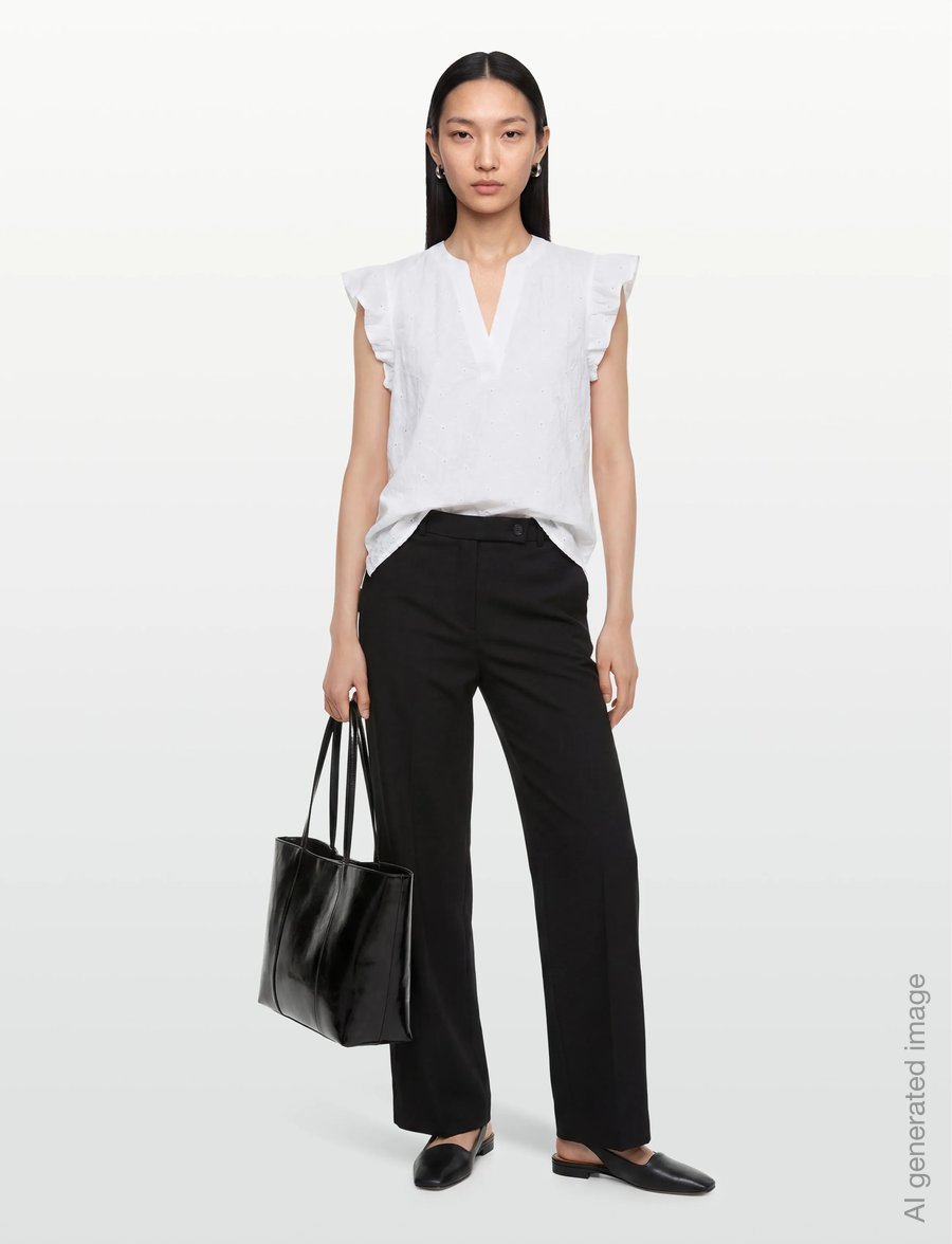 FREE/QUENT - FQALISA-BLOUSE - lühikeste varrukatega pluusid - brilliant white w brilliant wh - 0