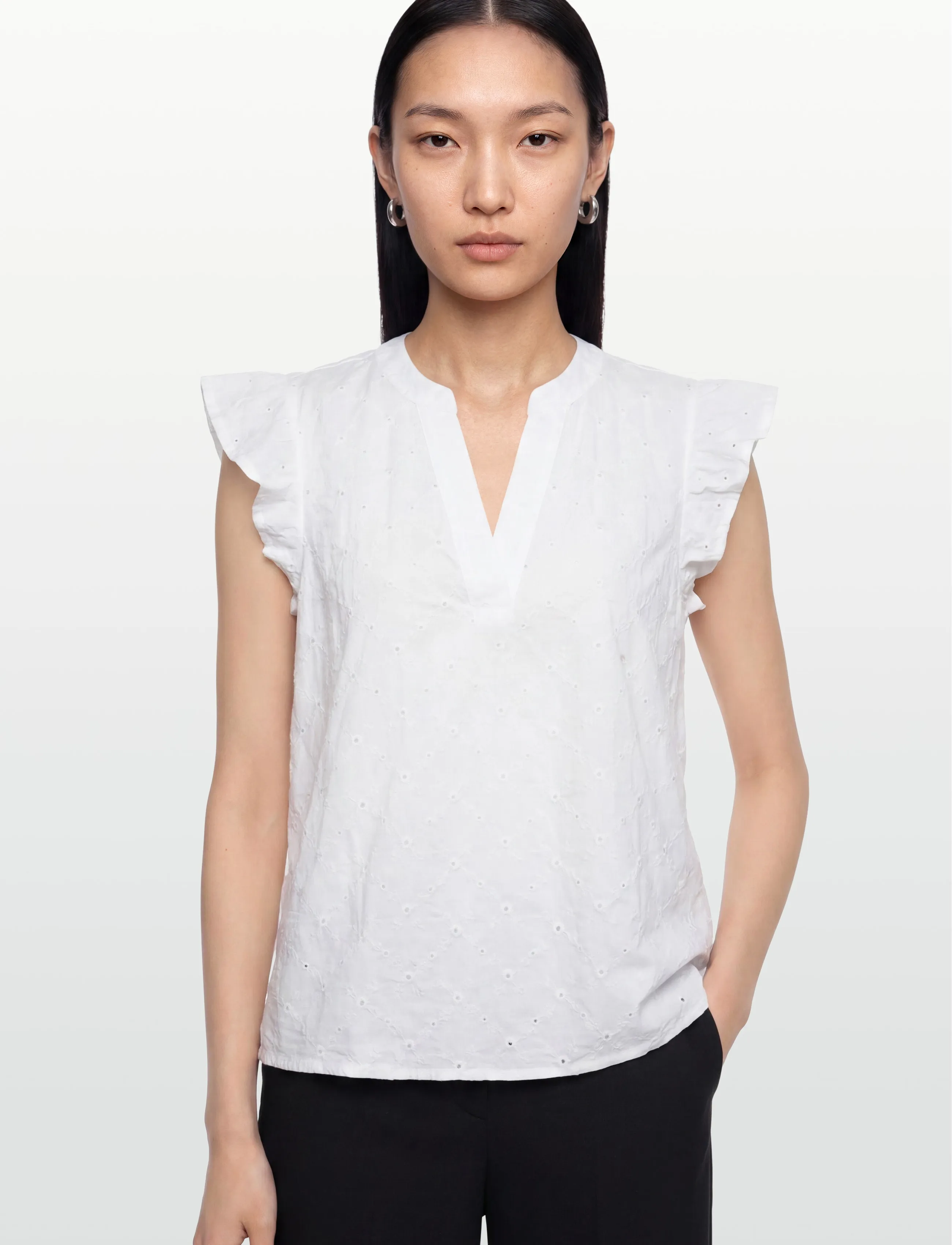 FREE/QUENT - FQALISA-BLOUSE - kurzärmelige blusen - brilliant white w brilliant wh - 3