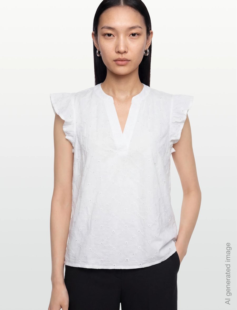 FREE/QUENT - FQALISA-BLOUSE - lühikeste varrukatega pluusid - brilliant white w brilliant wh - 3