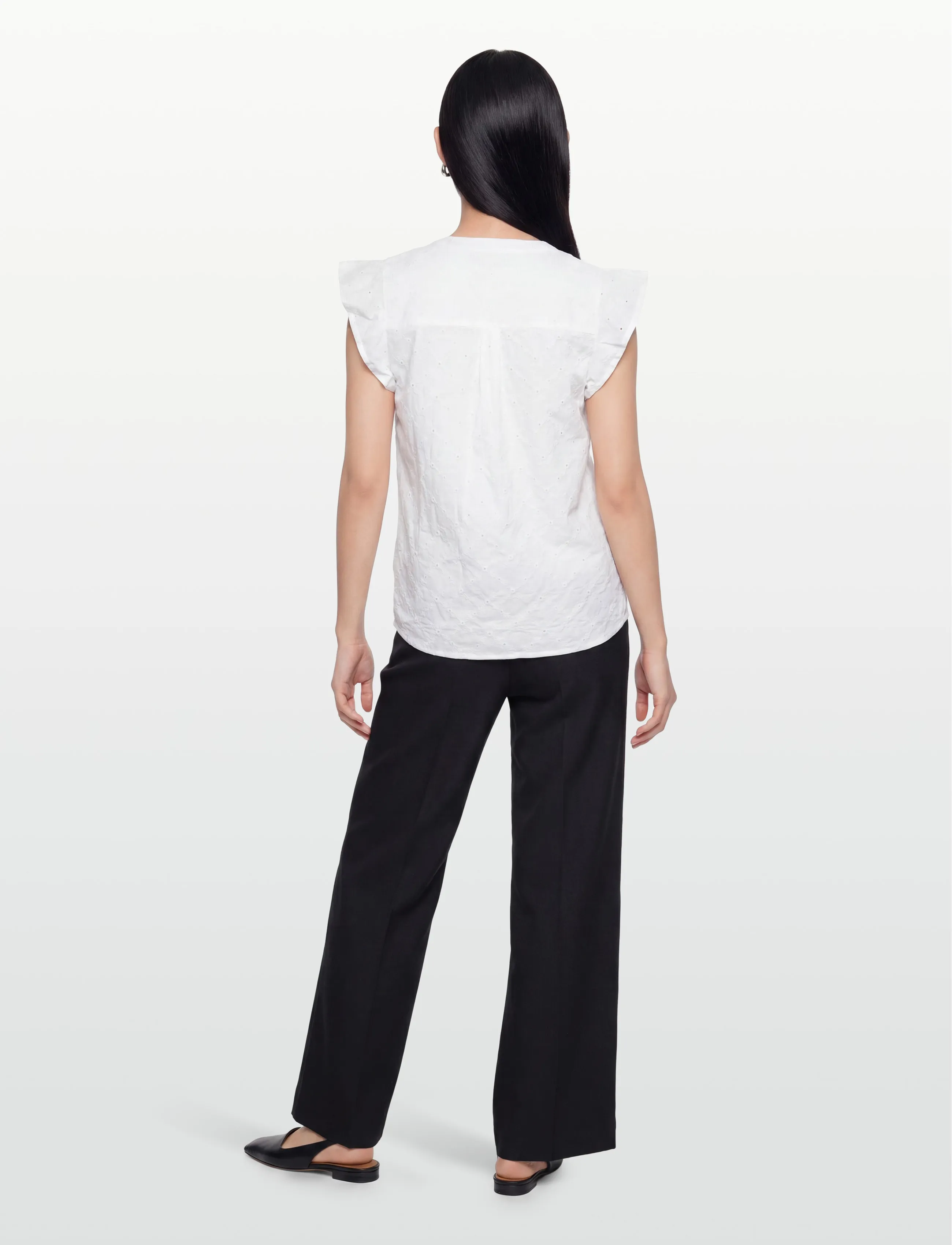 FREE/QUENT - FQALISA-BLOUSE - kurzärmelige blusen - brilliant white w brilliant wh - 4