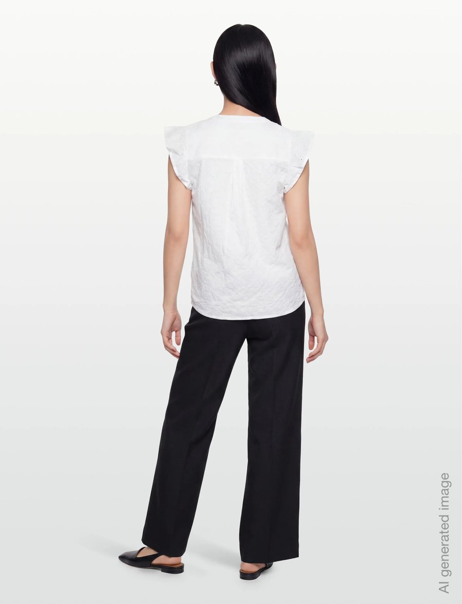 FREE/QUENT - FQALISA-BLOUSE - lühikeste varrukatega pluusid - brilliant white w brilliant wh - 4