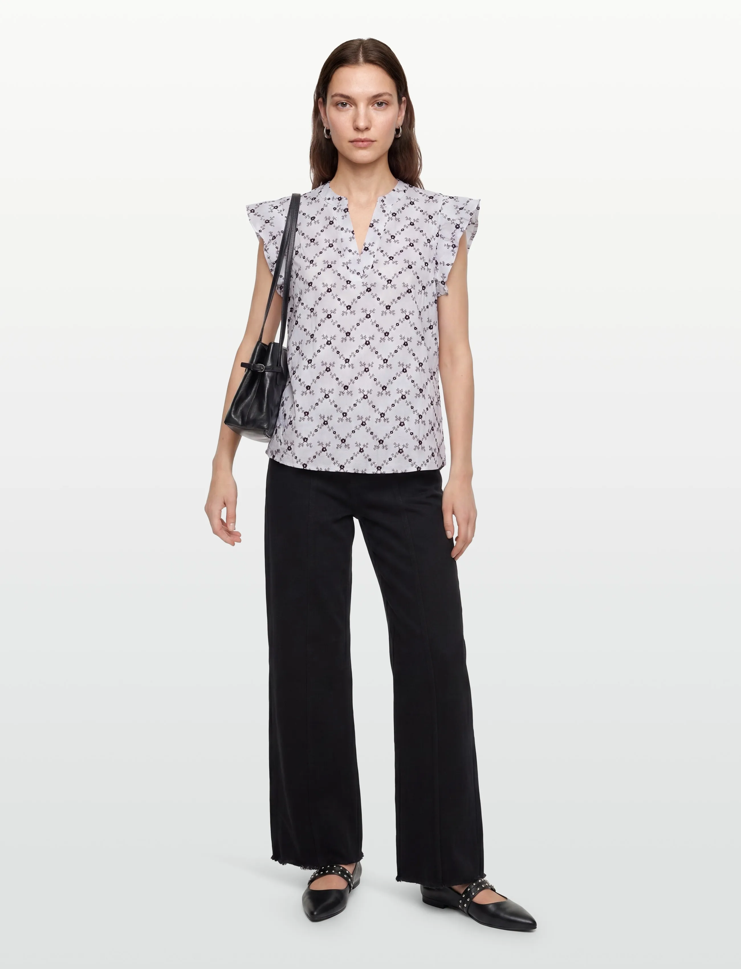 FREE/QUENT Fqalisa-Blouse, L, Blouses, Weiß - Short-sleeved, Frauen