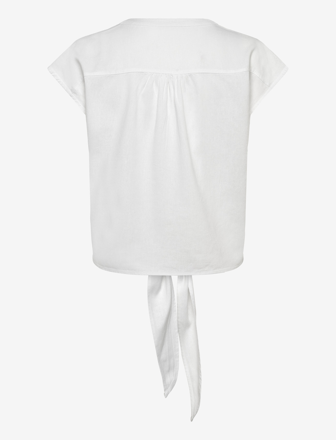 FREE/QUENT - FQLAVISCO-BLOUSE - kurzämlige blusen - brilliant white - 1