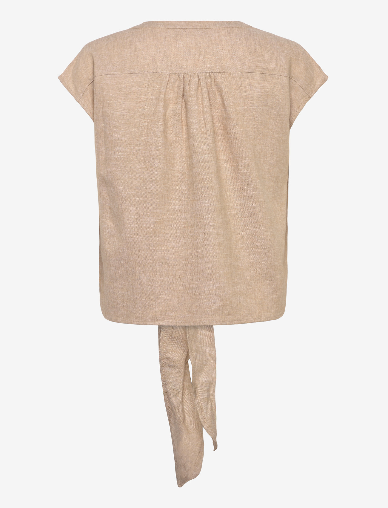FREE/QUENT - FQLAVISCO-BLOUSE - kurzämlige blusen - sand melange - 1