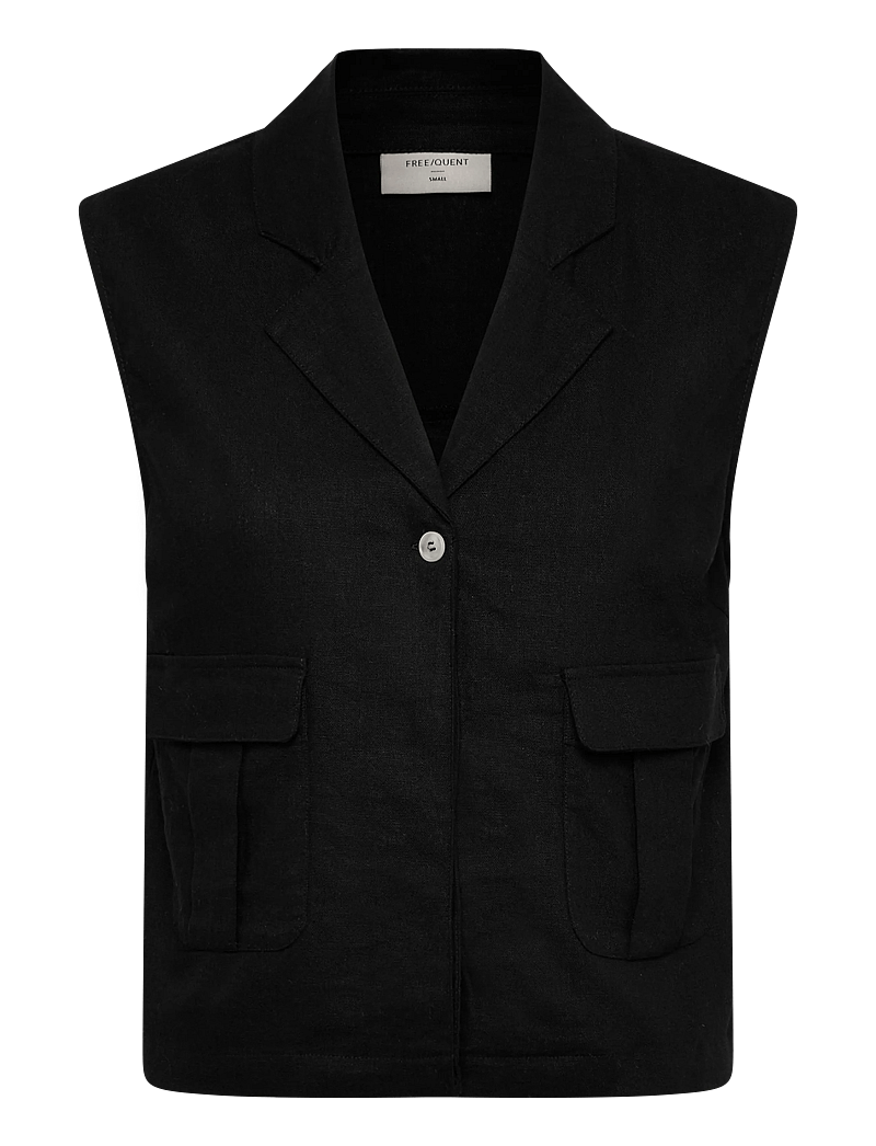 FREE/QUENT - FQLAVA-WAISTCOAT - veste - black - 1