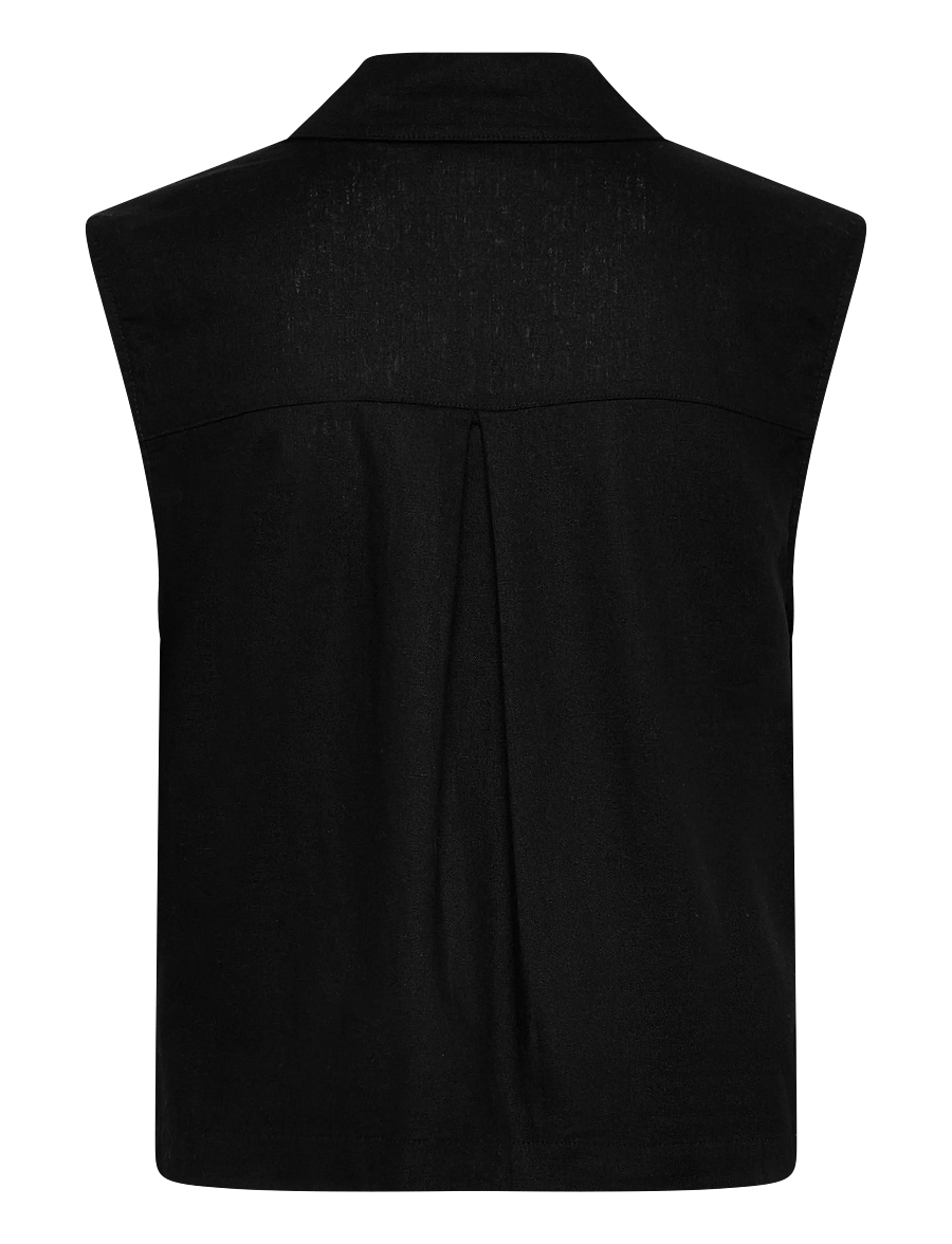 FREE/QUENT - FQLAVA-WAISTCOAT - westen - black - 2