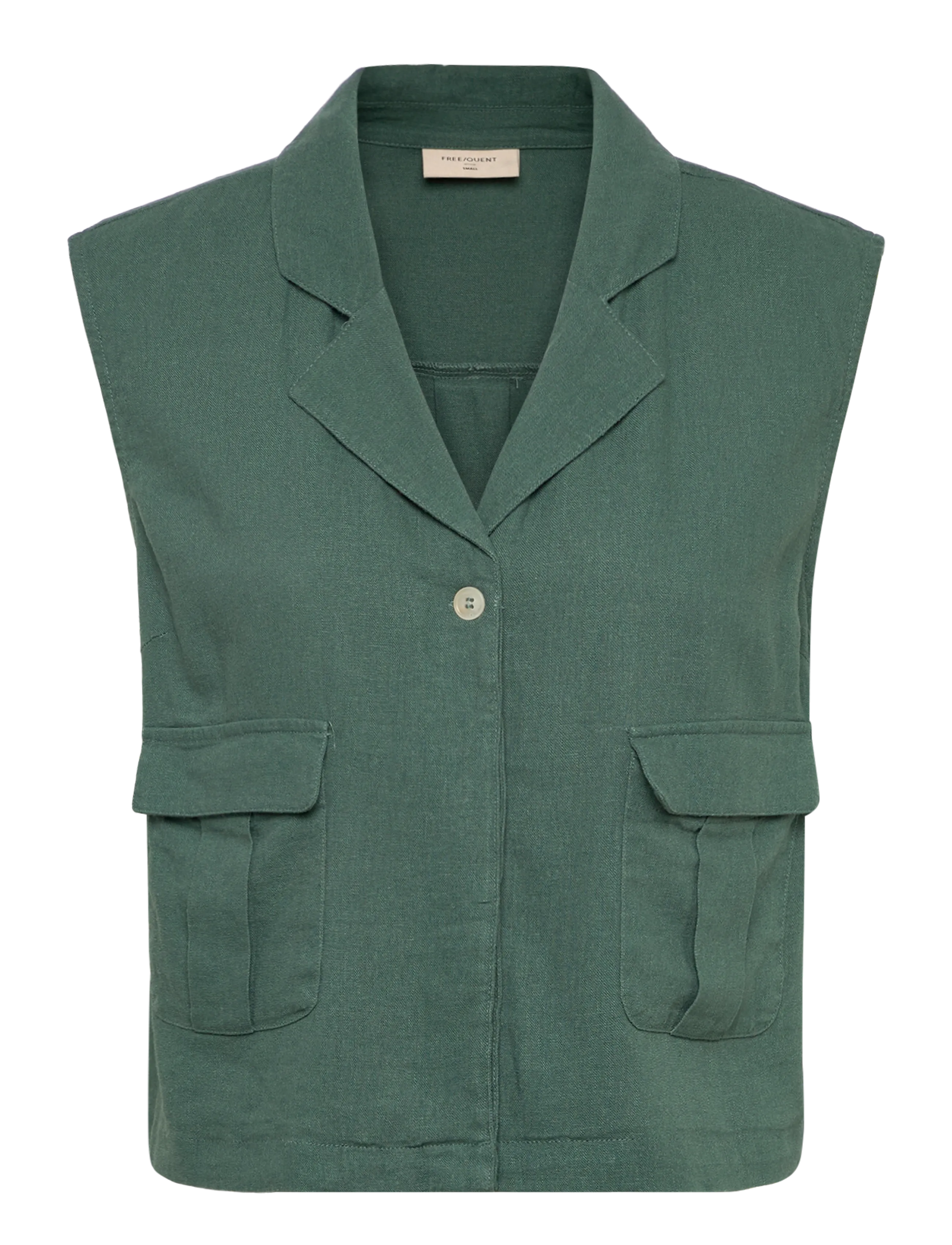 FREE/QUENT FQLAVA-WAISTCOAT - Pintsakud - DARK FOREST / green