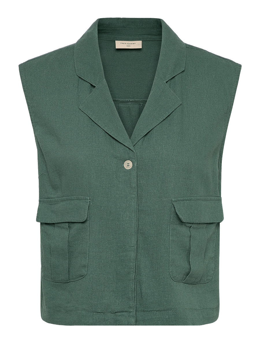 FREE/QUENT - FQLAVA-WAISTCOAT - westen - dark forest - 0