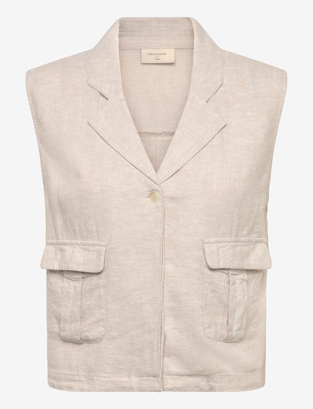 FREE/QUENT - FQLAVA-WAISTCOAT - veste - moonbeam melange - 0