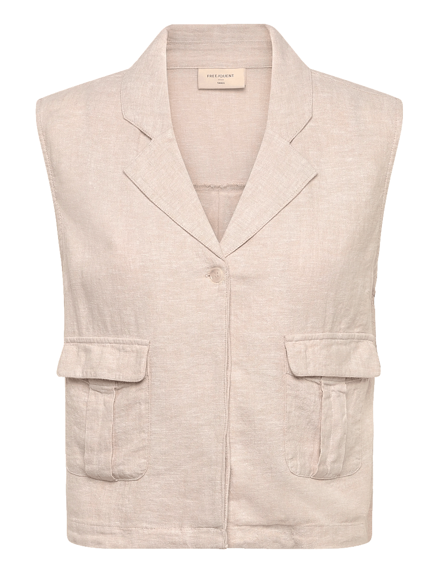 FREE/QUENT - FQLAVA-WAISTCOAT - kostymvästar - moonbeam melange - 0
