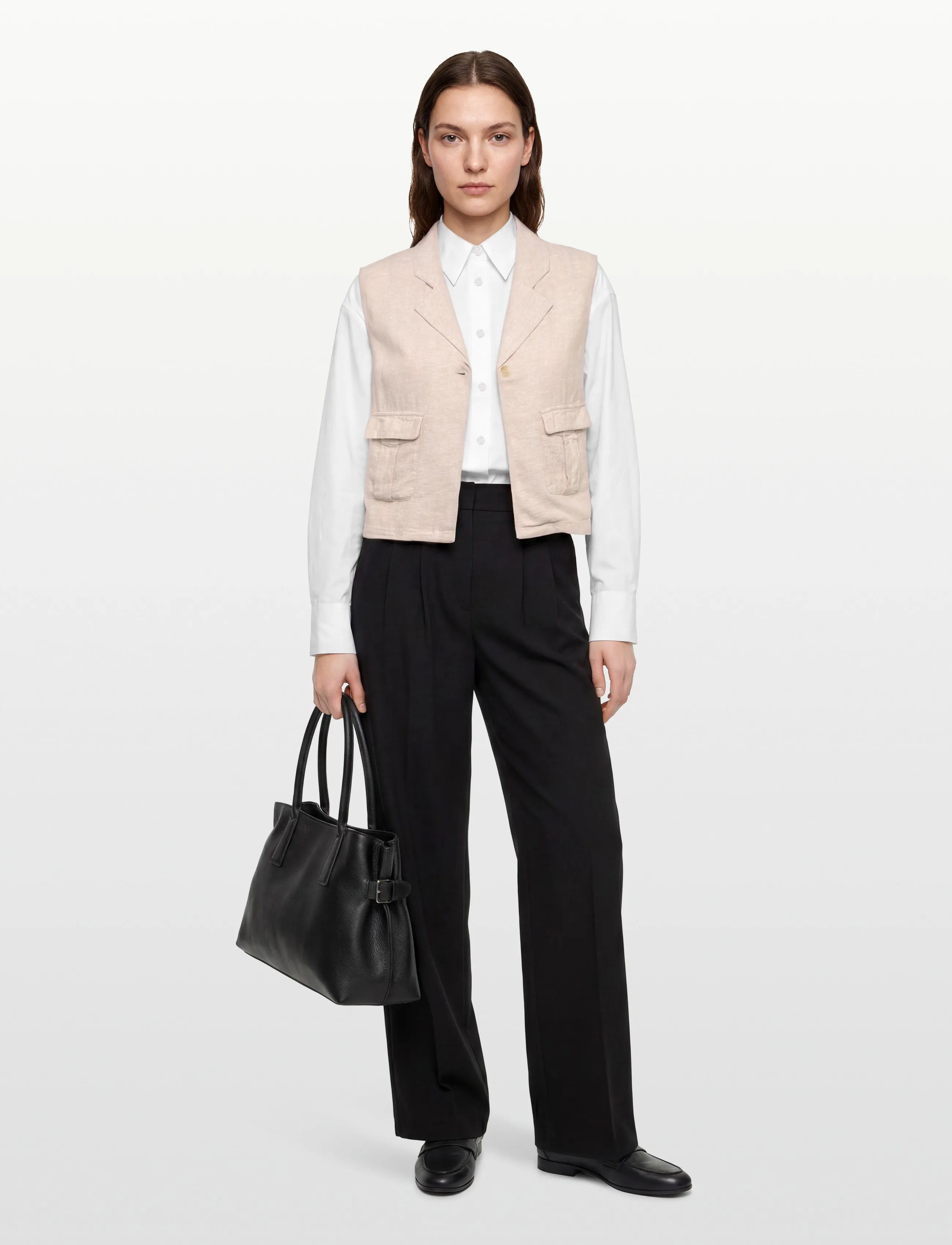 FREE/QUENT Fqlava-Waistcoat, S, Cream, Blazere > Blazere Uden Ærmer, Dame