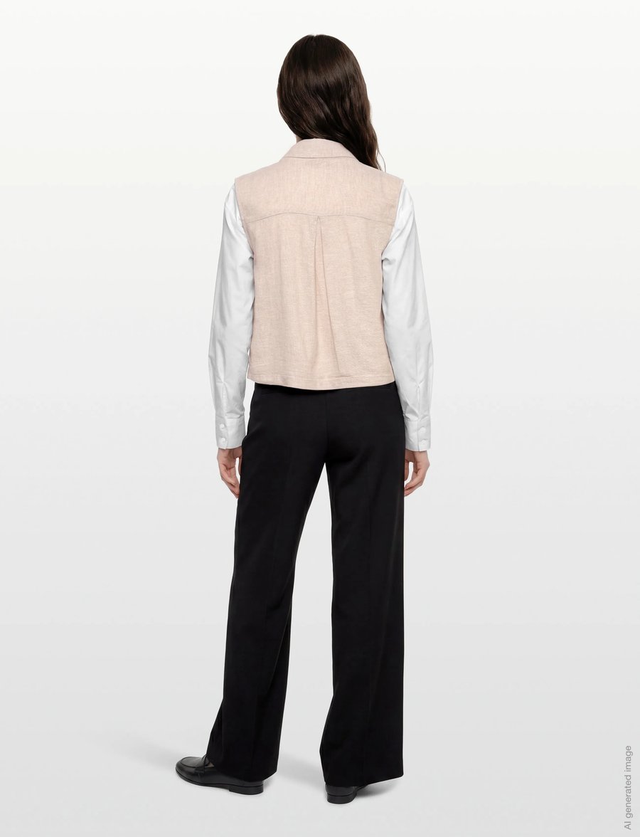 FREE/QUENT - FQLAVA-WAISTCOAT - Ülikonna vestid - moonbeam melange - 4
