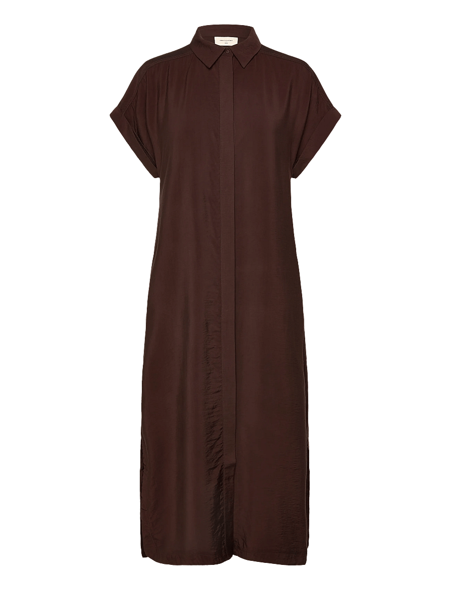 FREE/QUENT - FQESNANINA-DRESS - skjortekjoler - coffee bean - 0