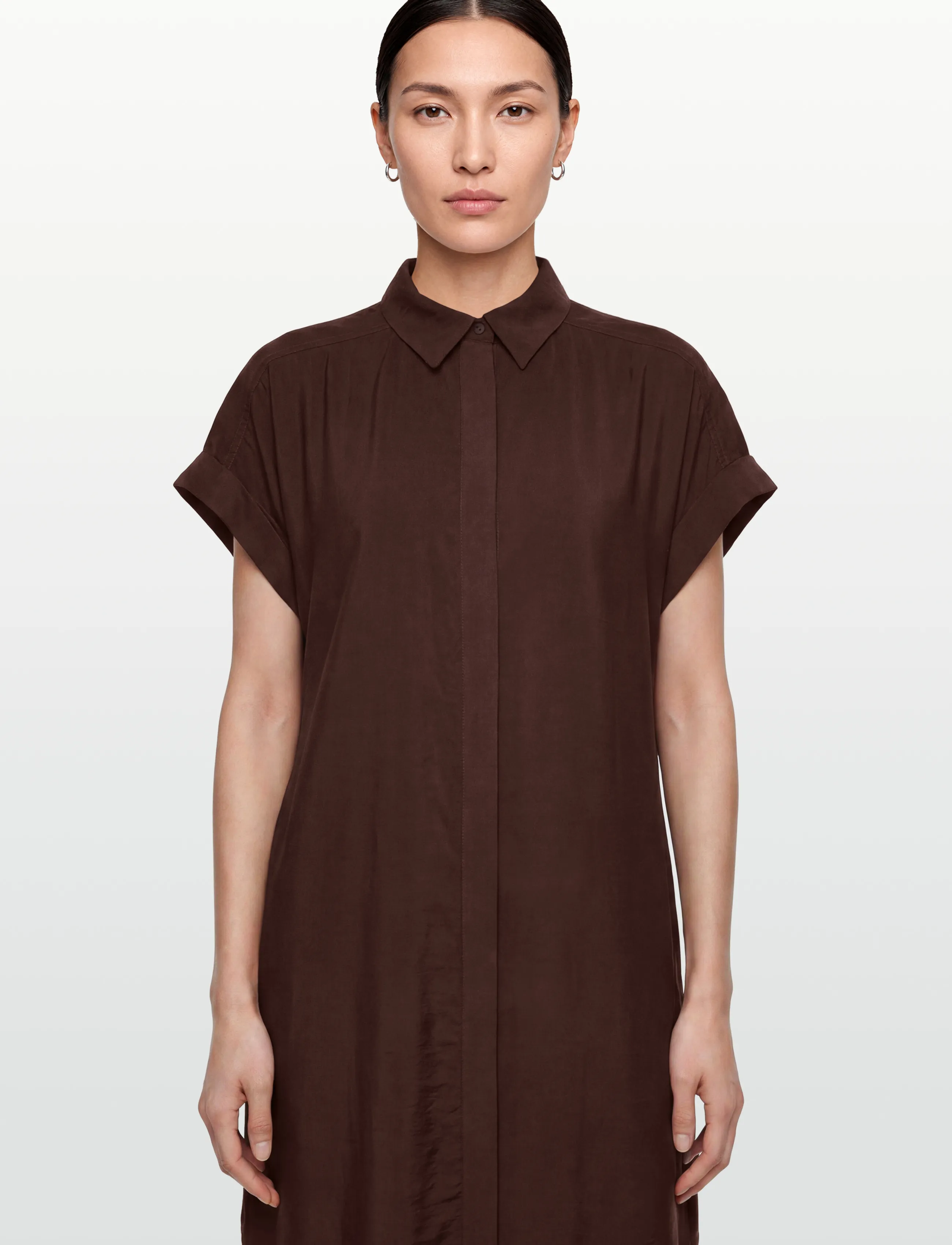 FREE/QUENT - FQESNANINA-DRESS - skjortekjoler - coffee bean - 5