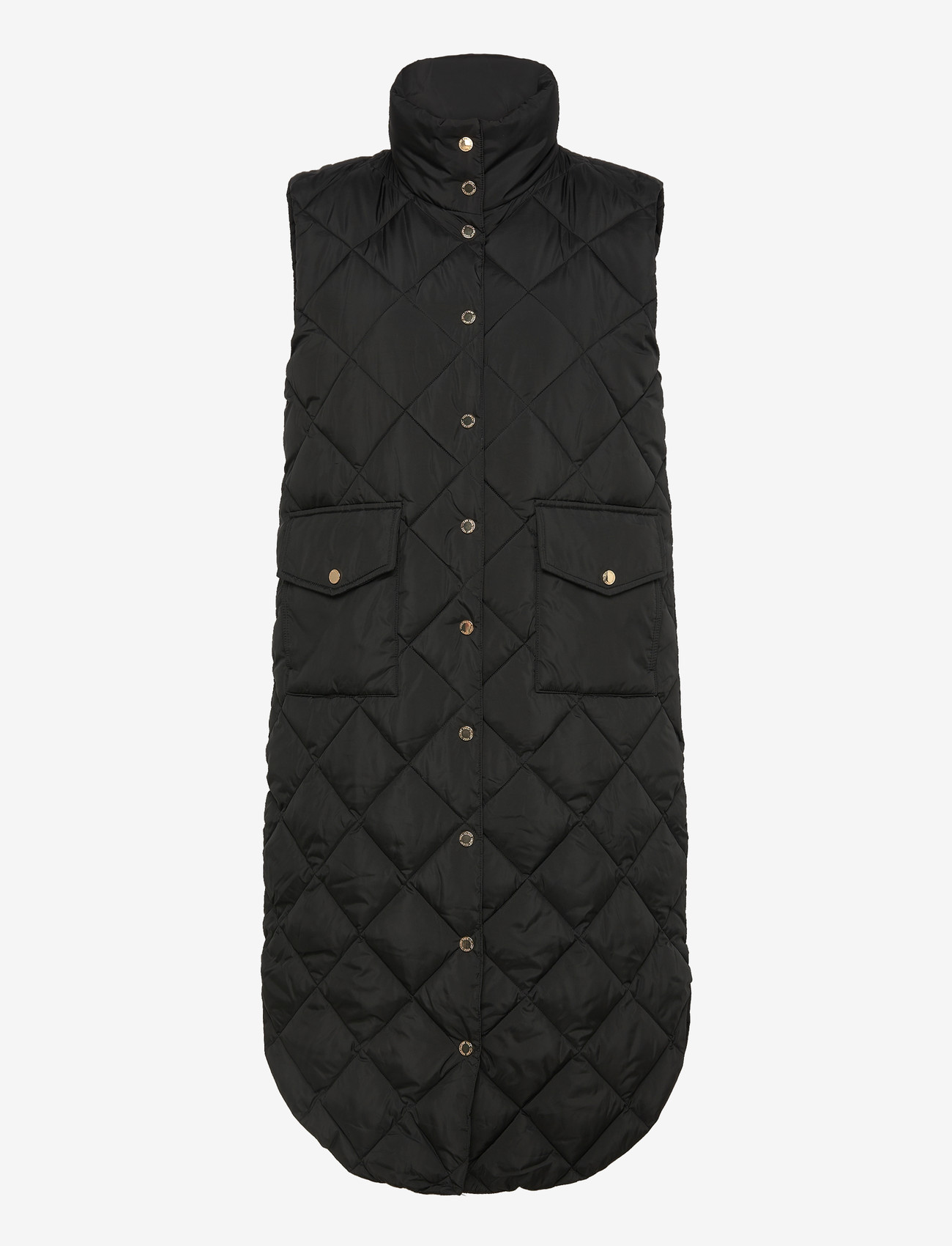 FREE/QUENT - FQOLGA-WAISTCOAT - forårsjakker - black - 0