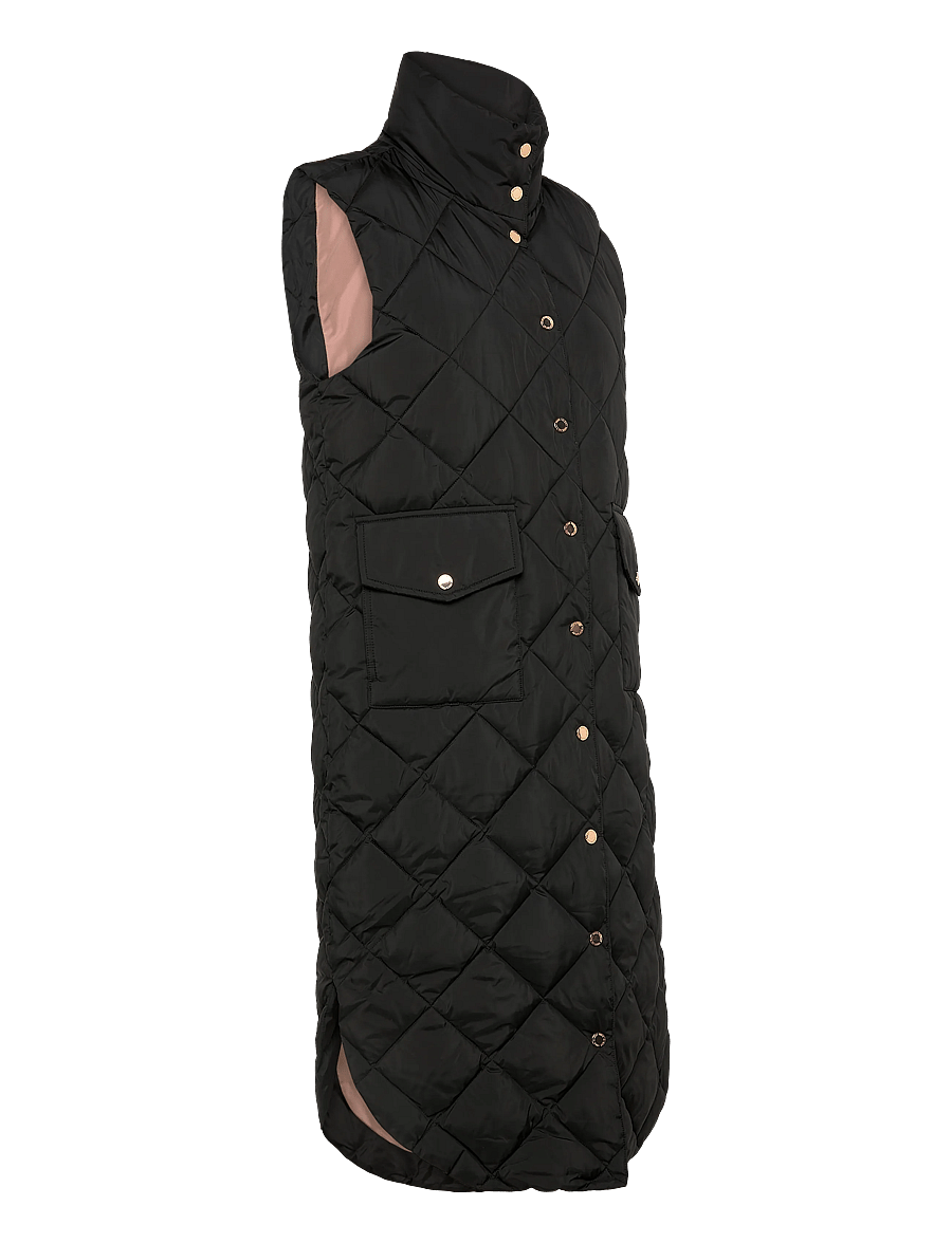 FREE/QUENT - FQOLGA-WAISTCOAT - lentejassen - black - 2