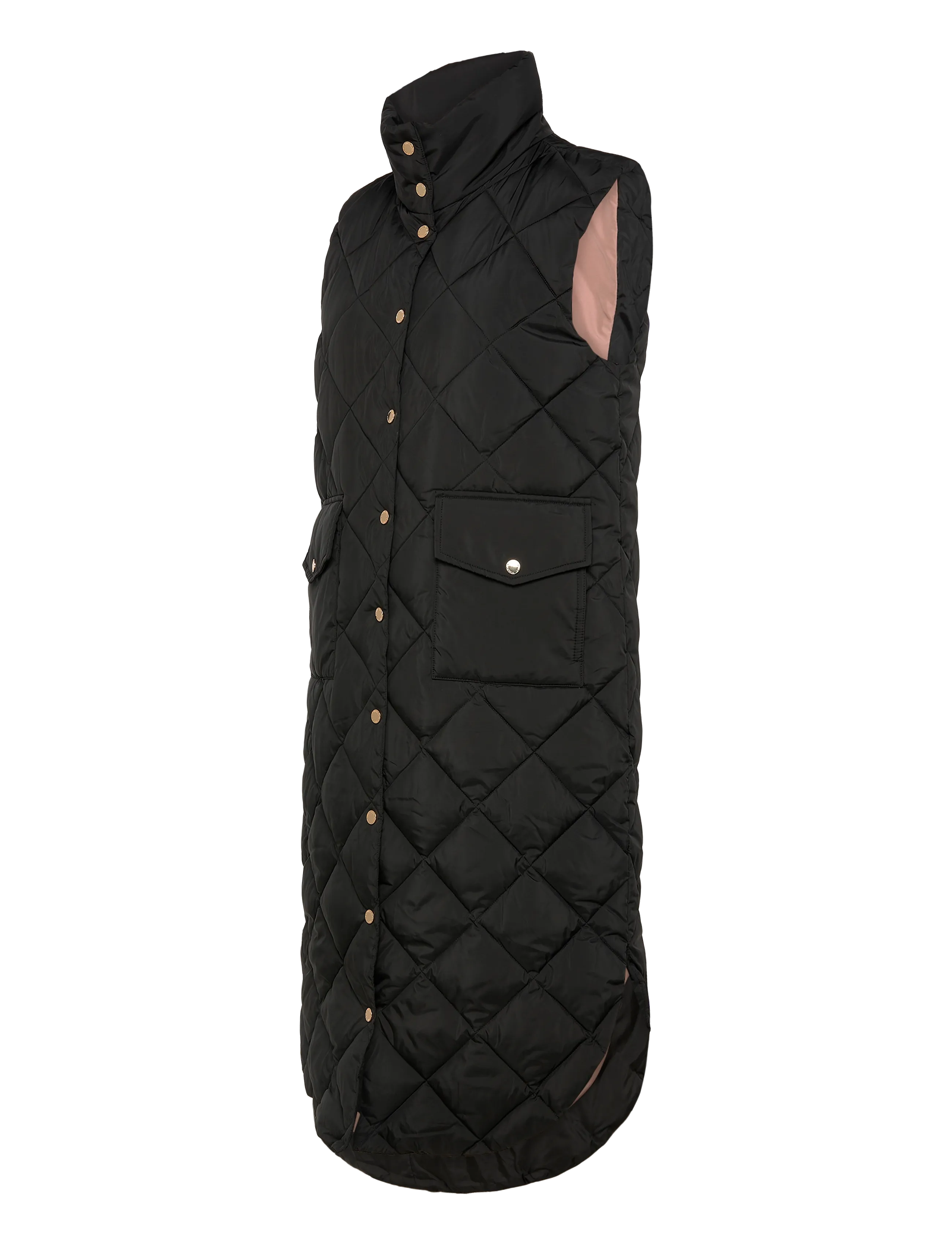 FREE/QUENT - FQOLGA-WAISTCOAT - lentejassen - black - 3