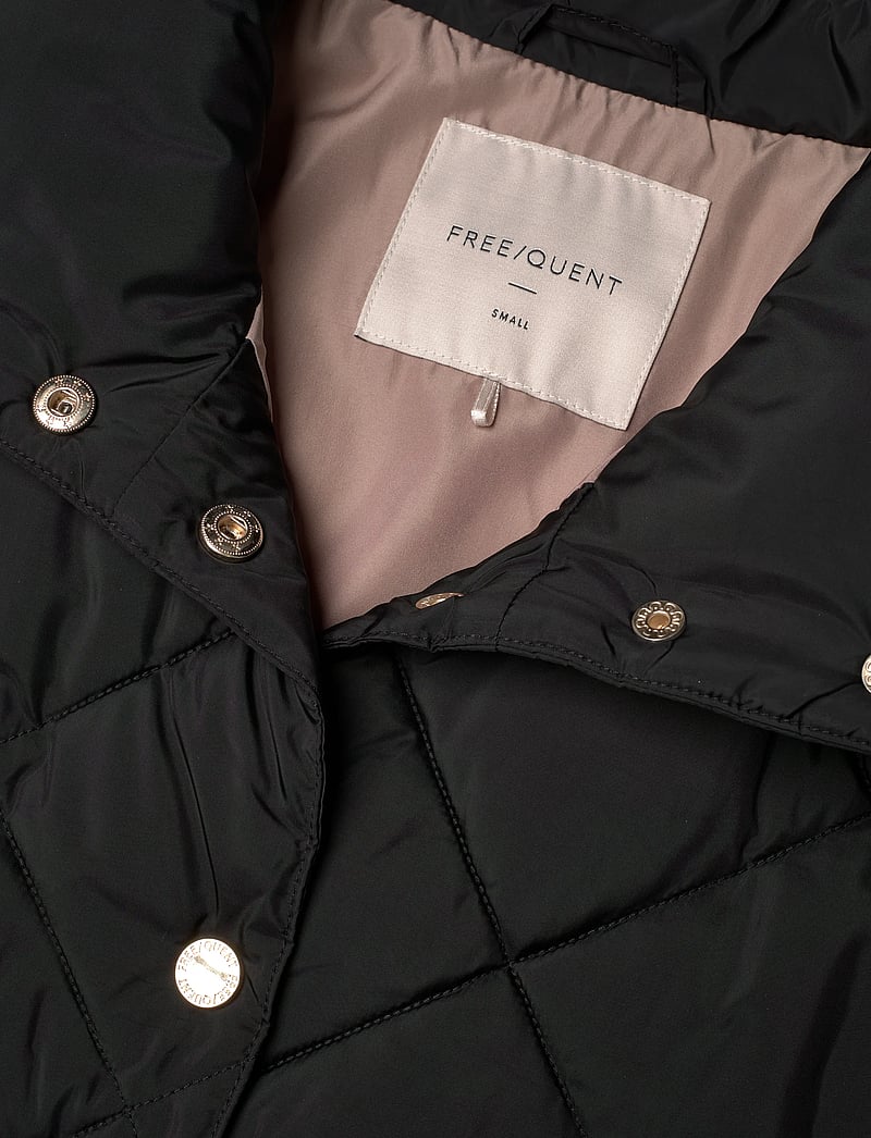 FREE/QUENT - FQOLGA-WAISTCOAT - forårsjakker - black - 4