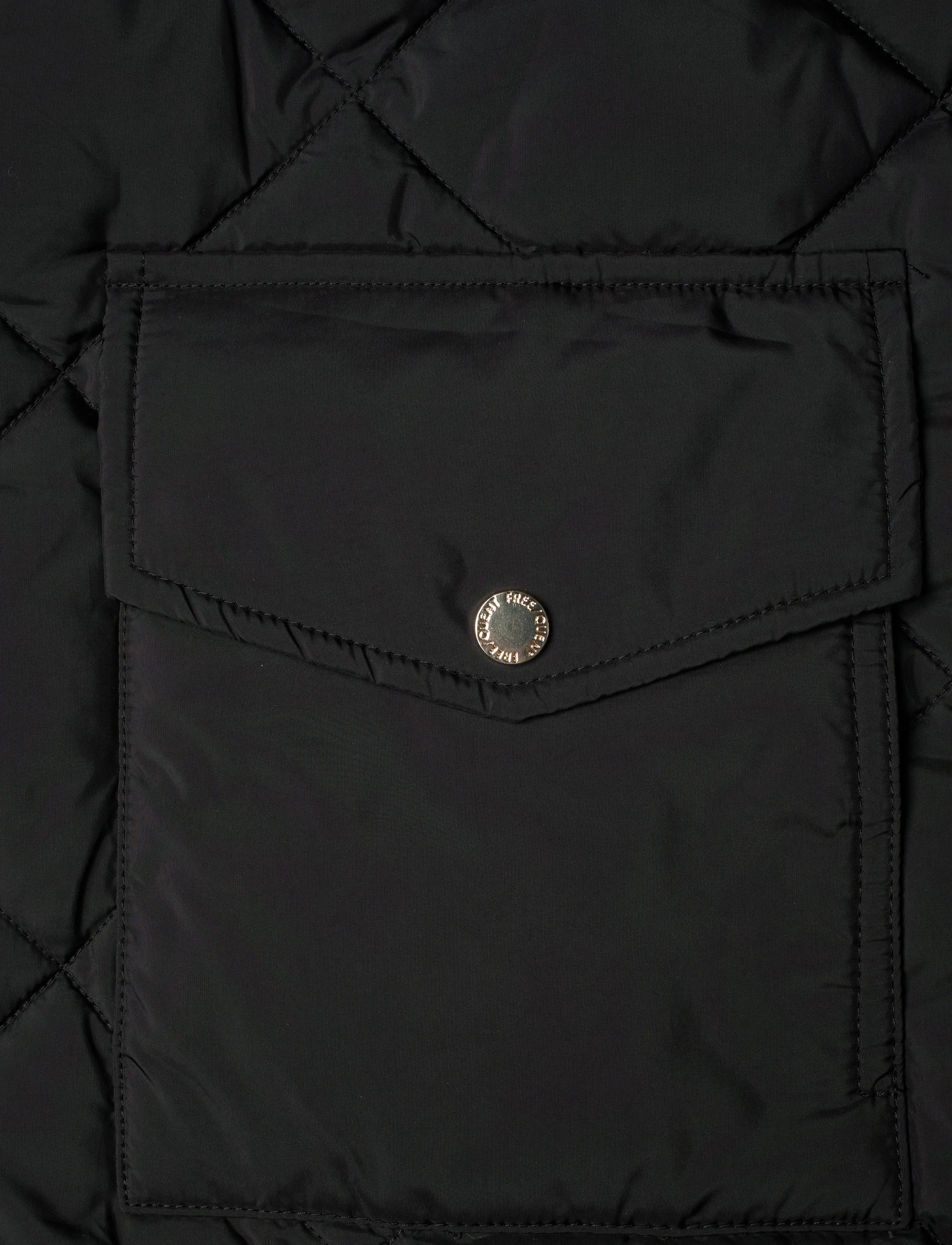 FREE/QUENT - FQOLGA-WAISTCOAT - lentejassen - black - 5