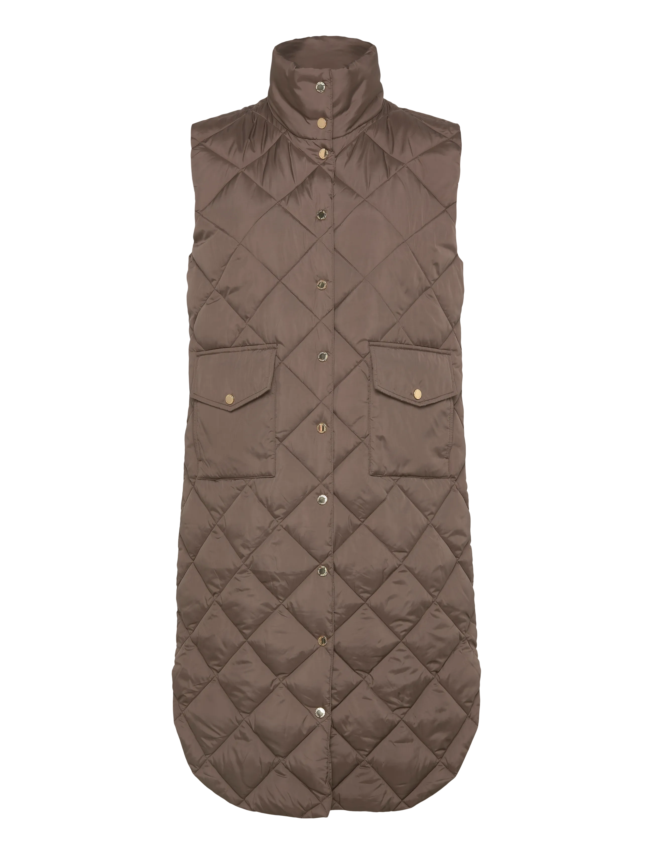 FREE/QUENT FQOLGA-WAISTCOAT - Västar - MOREL / brown