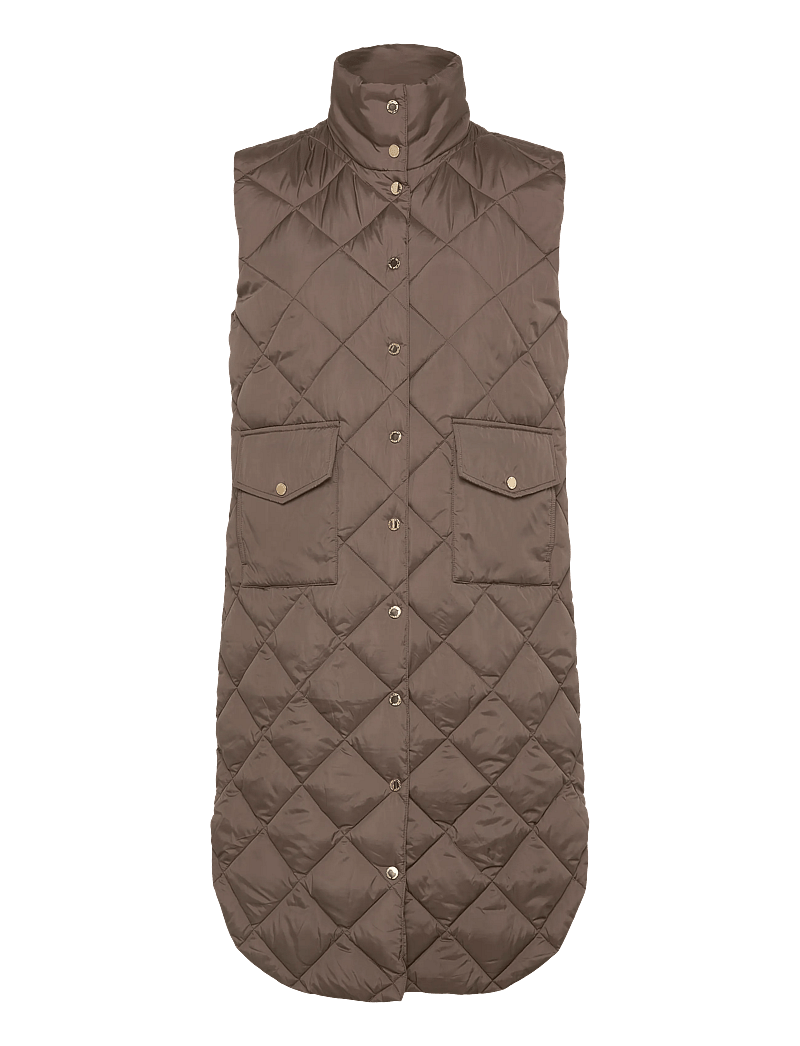 FREE/QUENT - FQOLGA-WAISTCOAT - vorjakkar - morel - 0