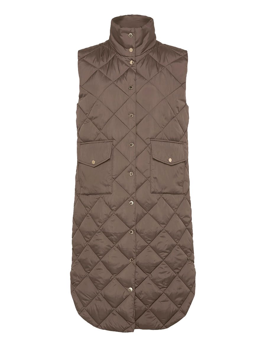 FREE/QUENT - FQOLGA-WAISTCOAT - kevadjoped - morel - 0