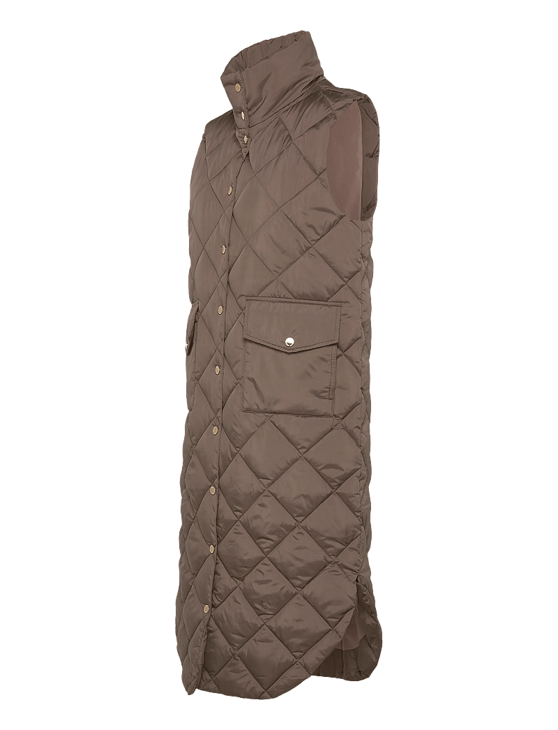 FREE/QUENT - FQOLGA-WAISTCOAT - vorjakkar - morel - 2
