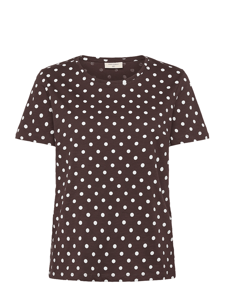 FREE/QUENT - FQVIVA-TEE - t-särgid - coffee bean w. brilliant white - 1