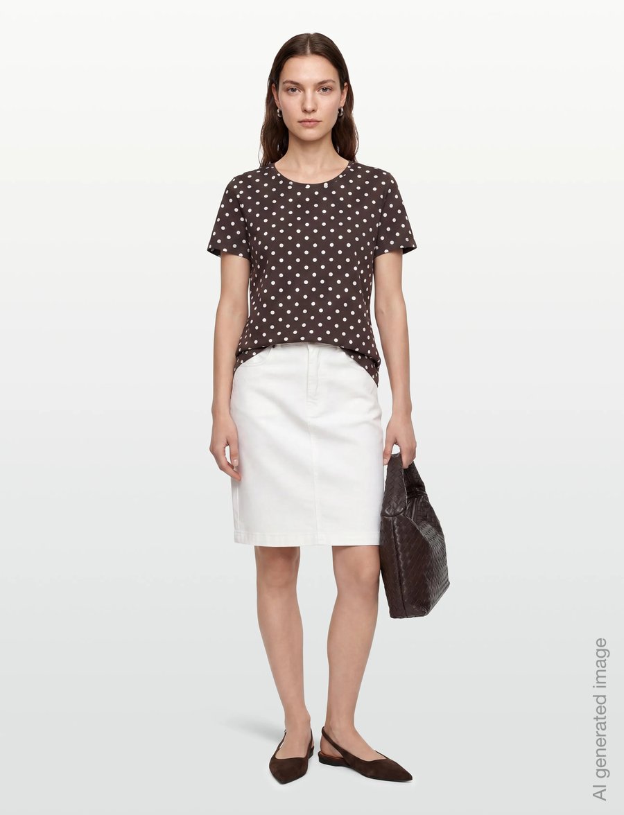 FREE/QUENT - FQVIVA-TEE - t-särgid - coffee bean w. brilliant white - 0