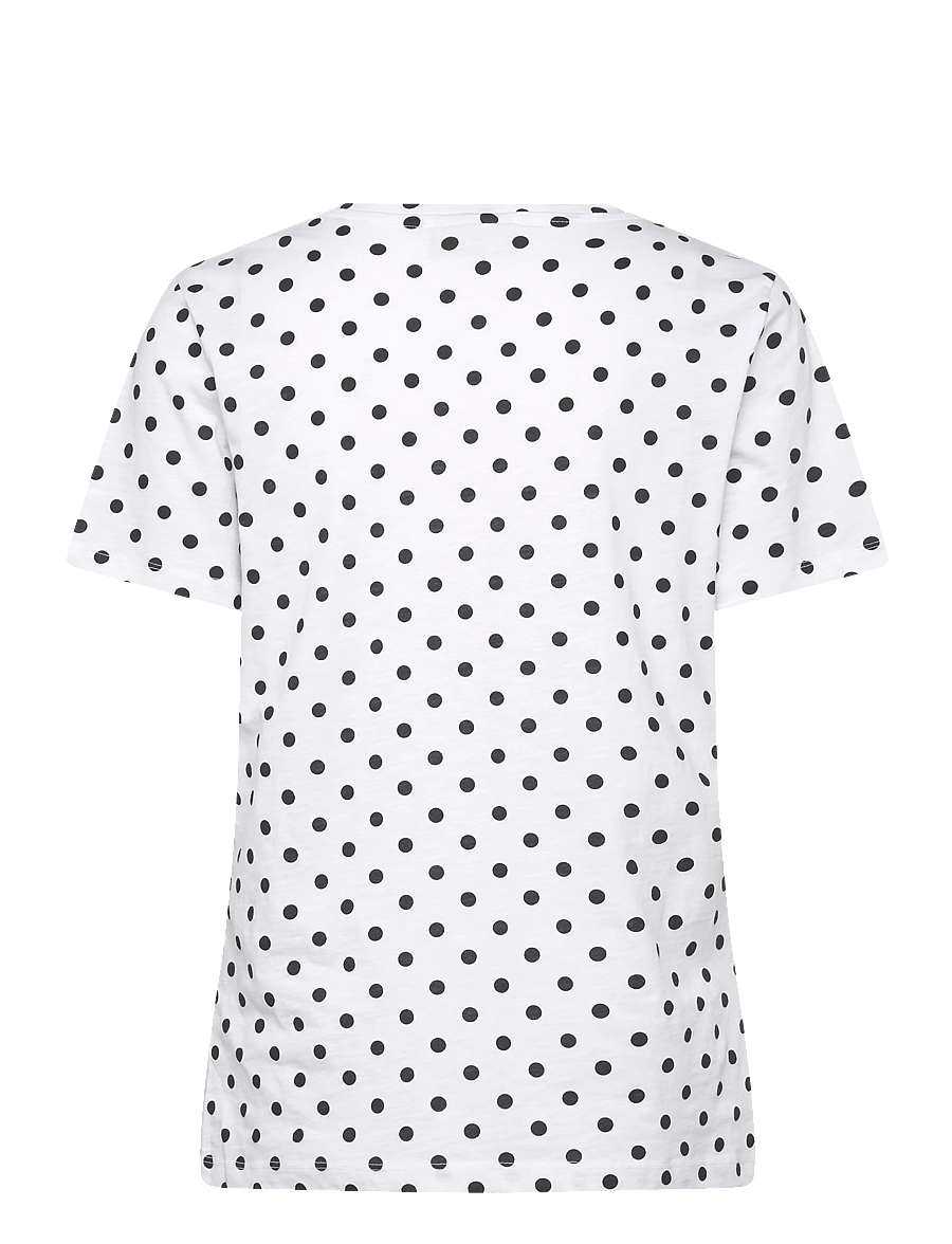 FREE/QUENT - FQVIVA-TEE - t-shirts - brilliant white w. black - 2