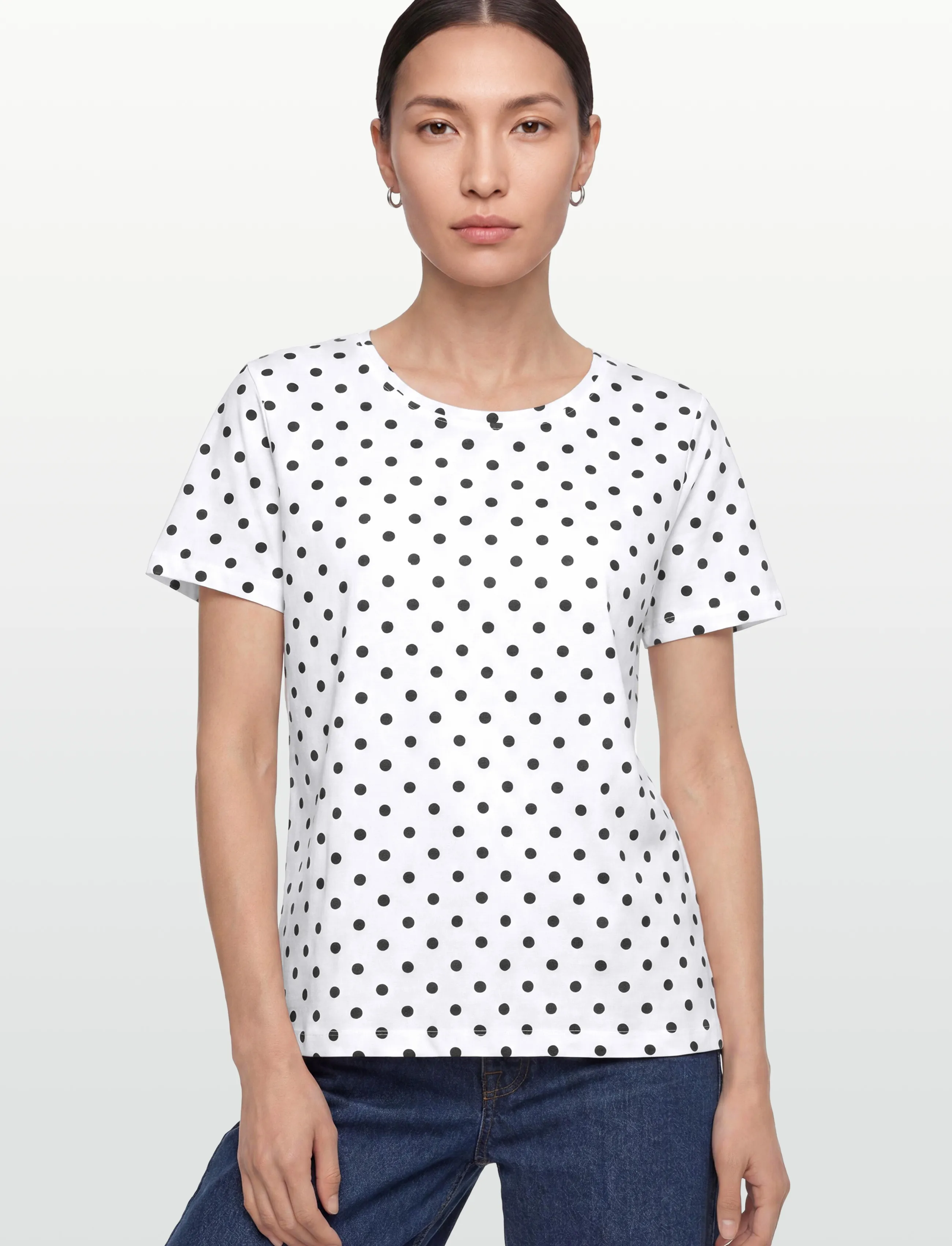 FREE/QUENT - FQVIVA-TEE - lägsta priserna - brilliant white w. black - 3