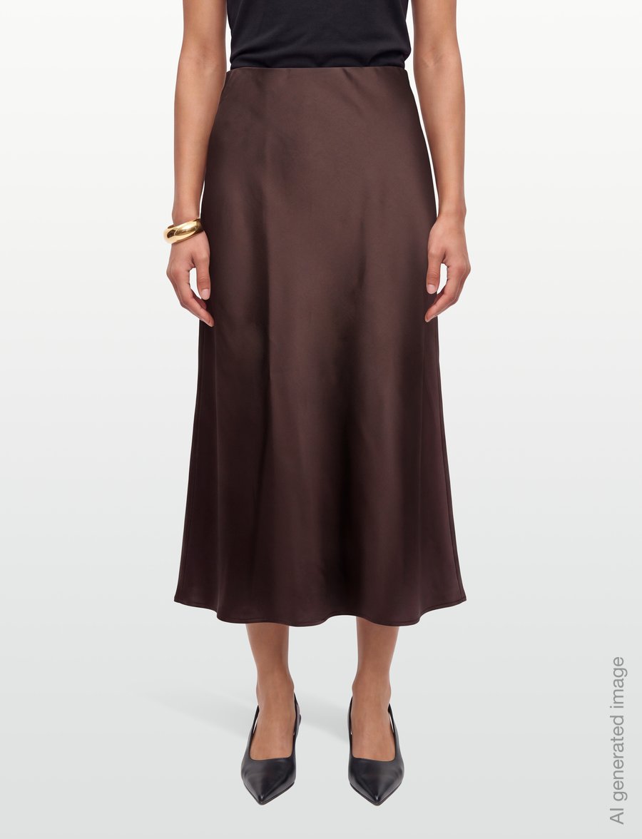 FREE/QUENT - FQDOVA-SKIRT - satinnederdele - mole - 3