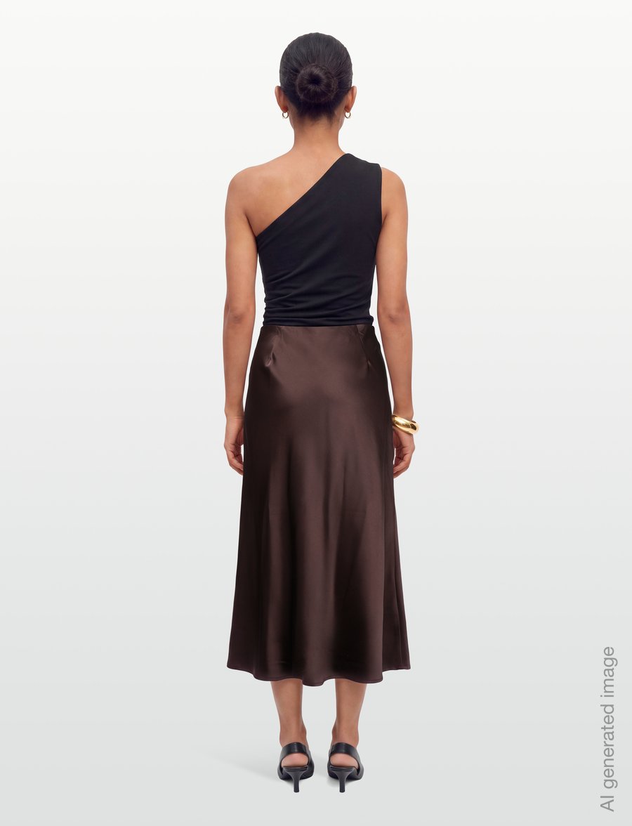 FREE/QUENT - FQDOVA-SKIRT - satinnederdele - mole - 4