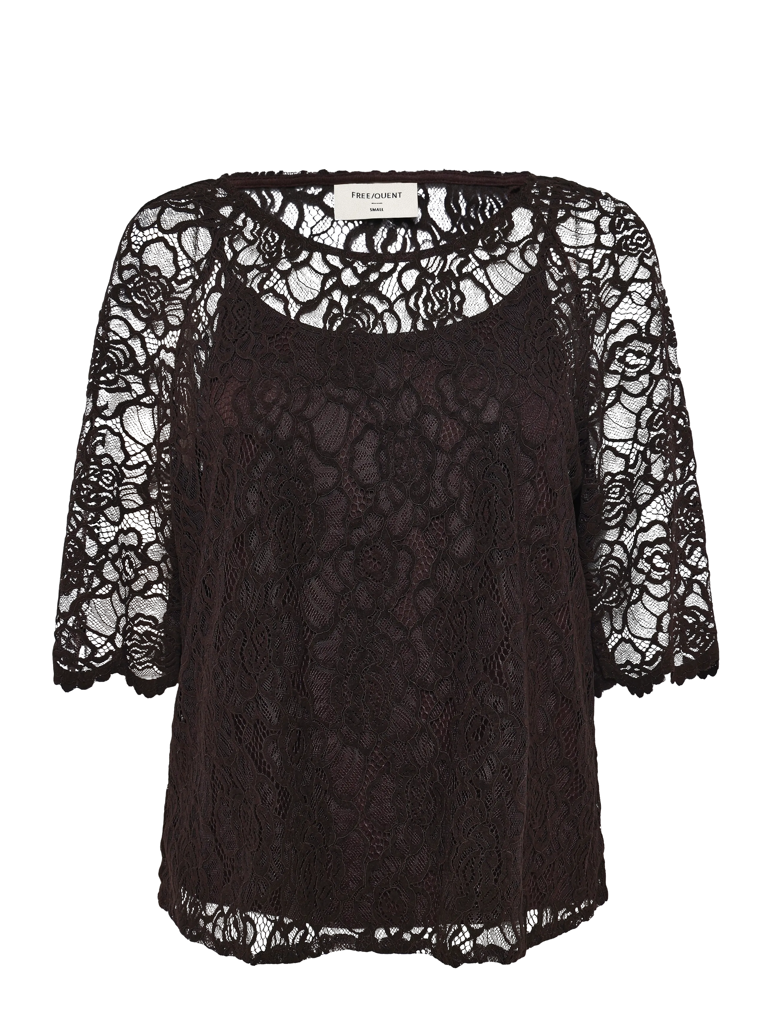 FREE/QUENT FQMALLY-BLOUSE - Blusen - MOLE / brown