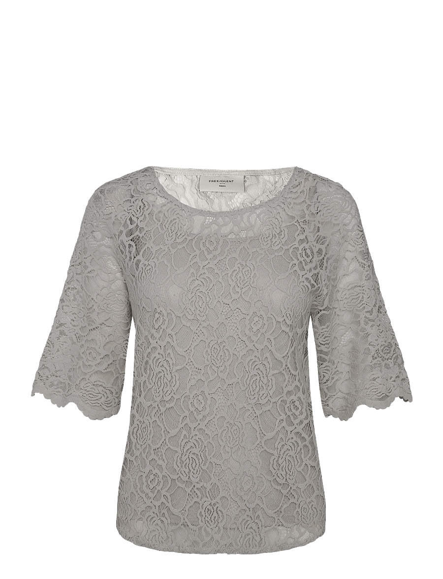 FREE/QUENT - FQMALLY-BLOUSE - kurzärmelige blusen - moonbeam - 1