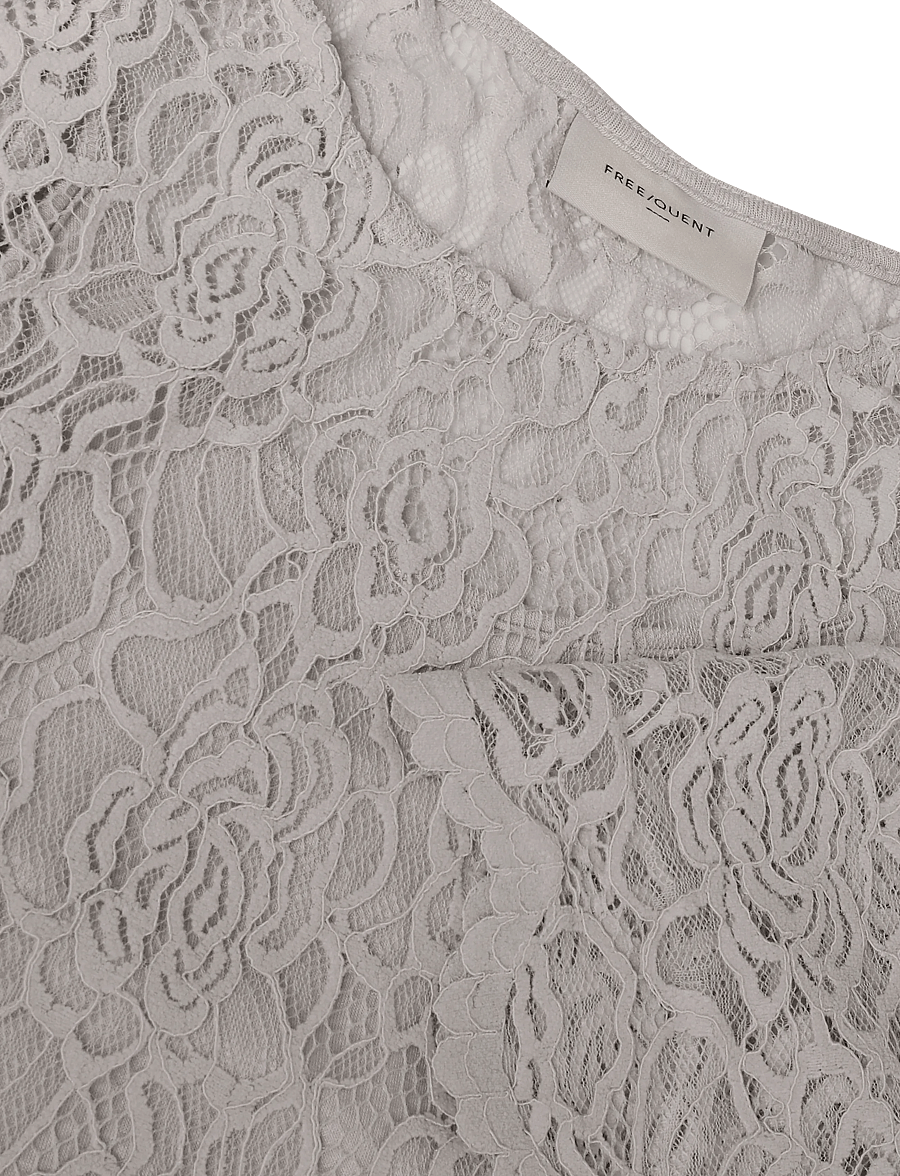 FREE/QUENT - FQMALLY-BLOUSE - kurzärmelige blusen - moonbeam - 3