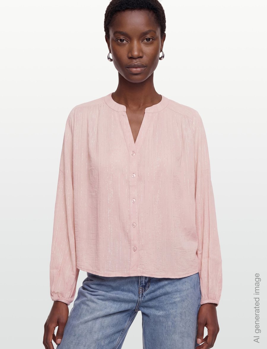FREE/QUENT - FQILONA-SHIRT - pikkade varrukatega särgid - pale mauve w. silver - 3