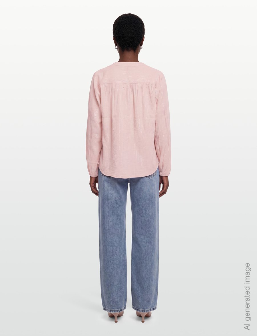 FREE/QUENT - FQILONA-SHIRT - pikkade varrukatega särgid - pale mauve w. silver - 4