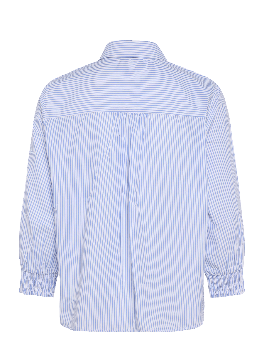 FREE/QUENT - FQESEVALINA-SHIRT - langärmlige hemden - star off-white w. della r blue - 1
