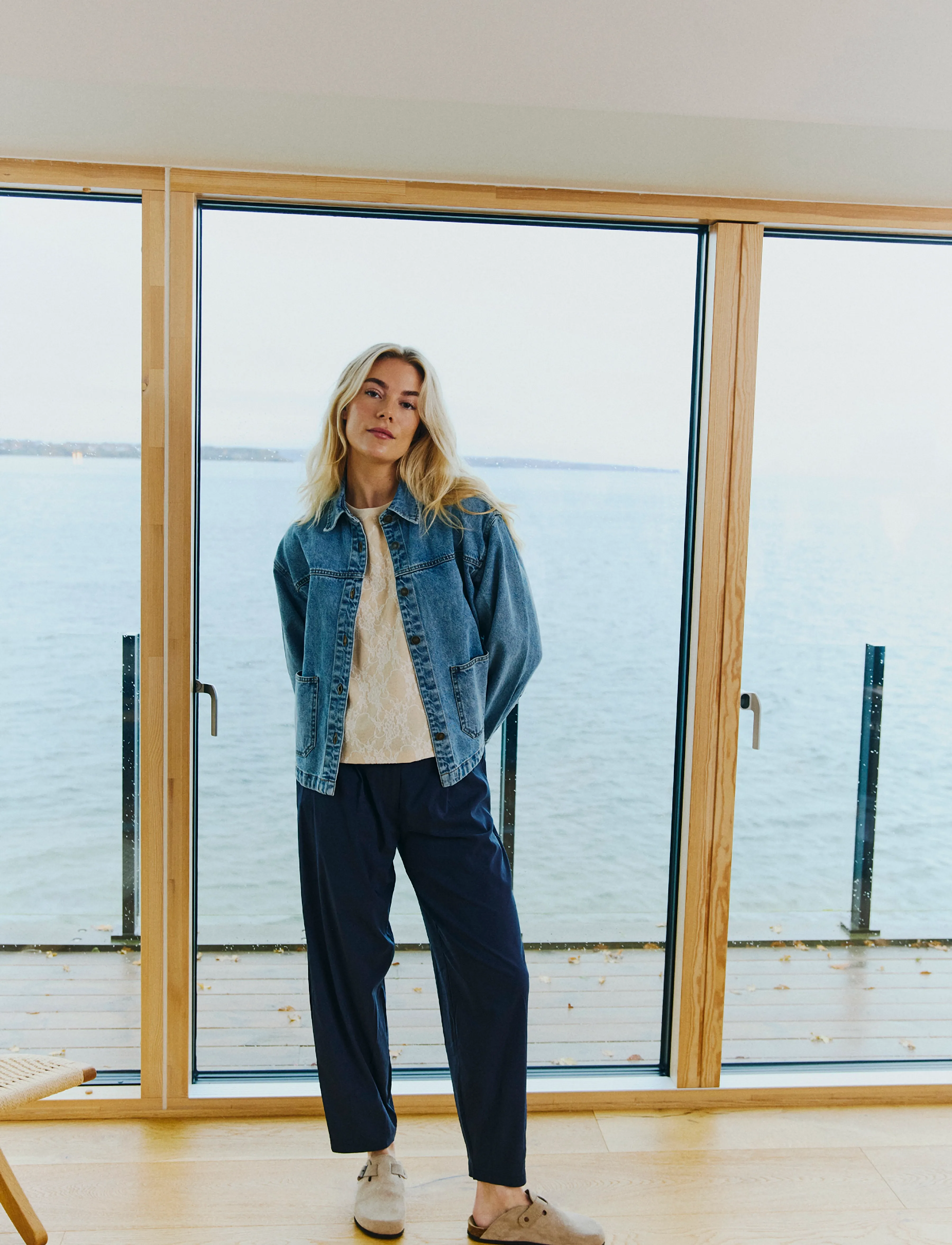 FREE/QUENT FQHAMY-PANTS - New arrivals - NAVY BLAZER / navy