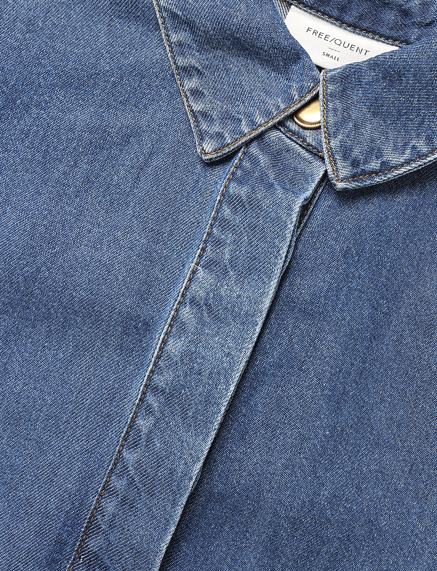 FREE/QUENT - FQMILO-SHIRT - jeanshemden - medium blue denim - 4