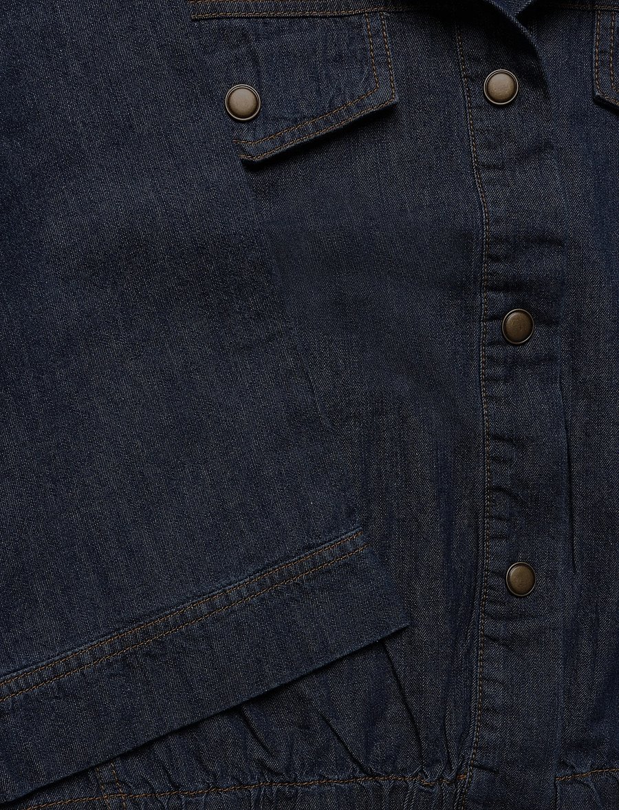 FREE/QUENT - FQLISEA-JACKET - vårjackor - dark blue denim - 4