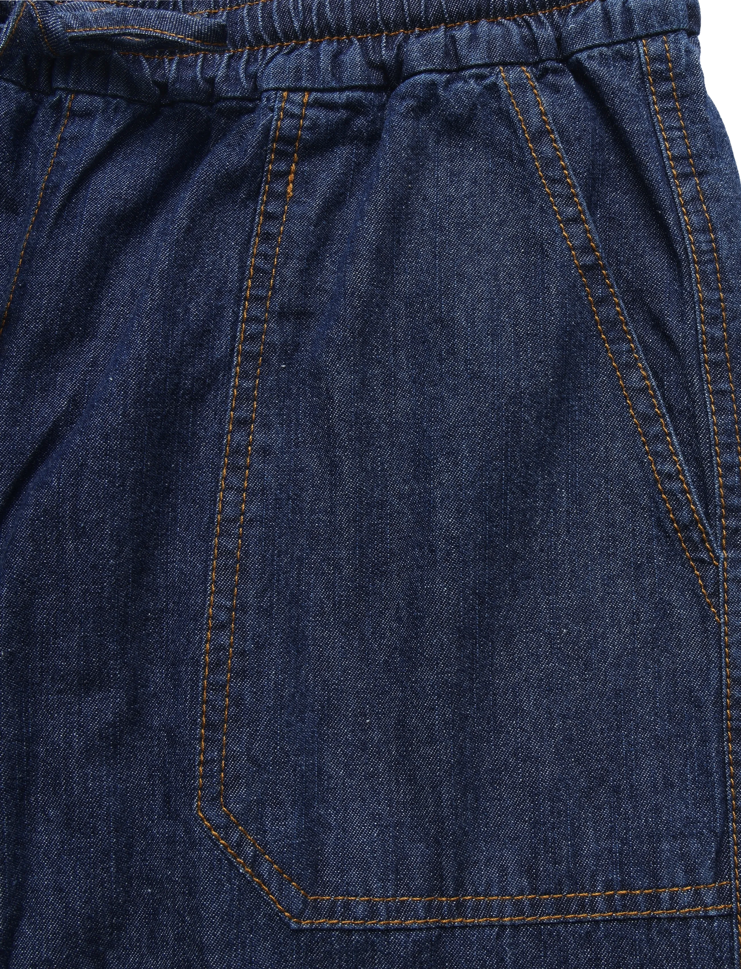 FREE/QUENT - FQLISEA-PANTS - dark blue denim - 4
