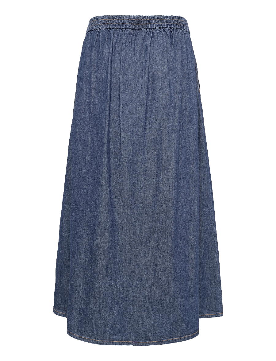FREE/QUENT - FQLISEA-SKIRT - plisserede nederdele - dark blue denim - 2