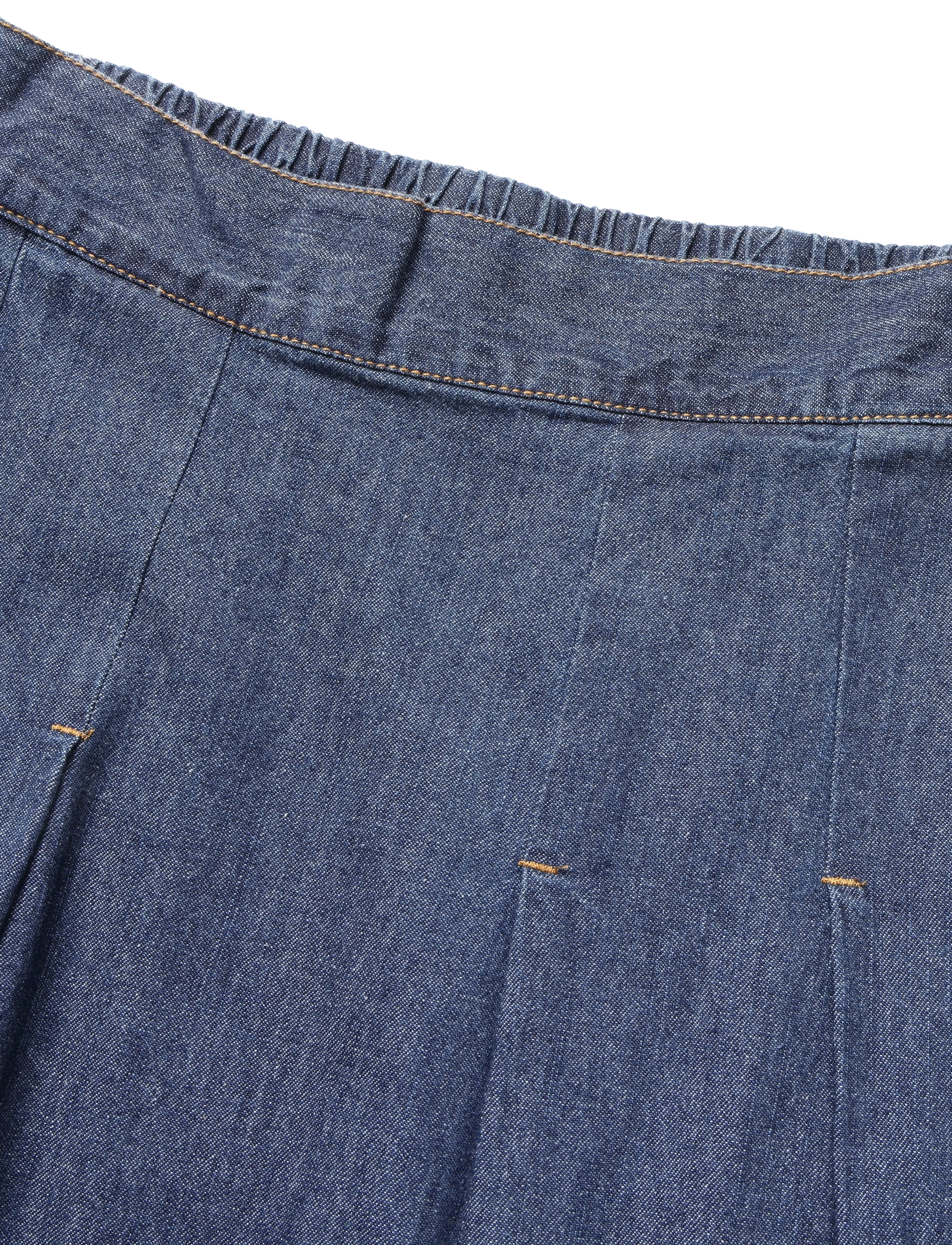 FREE/QUENT - FQLISEA-SKIRT - dark blue denim - 3