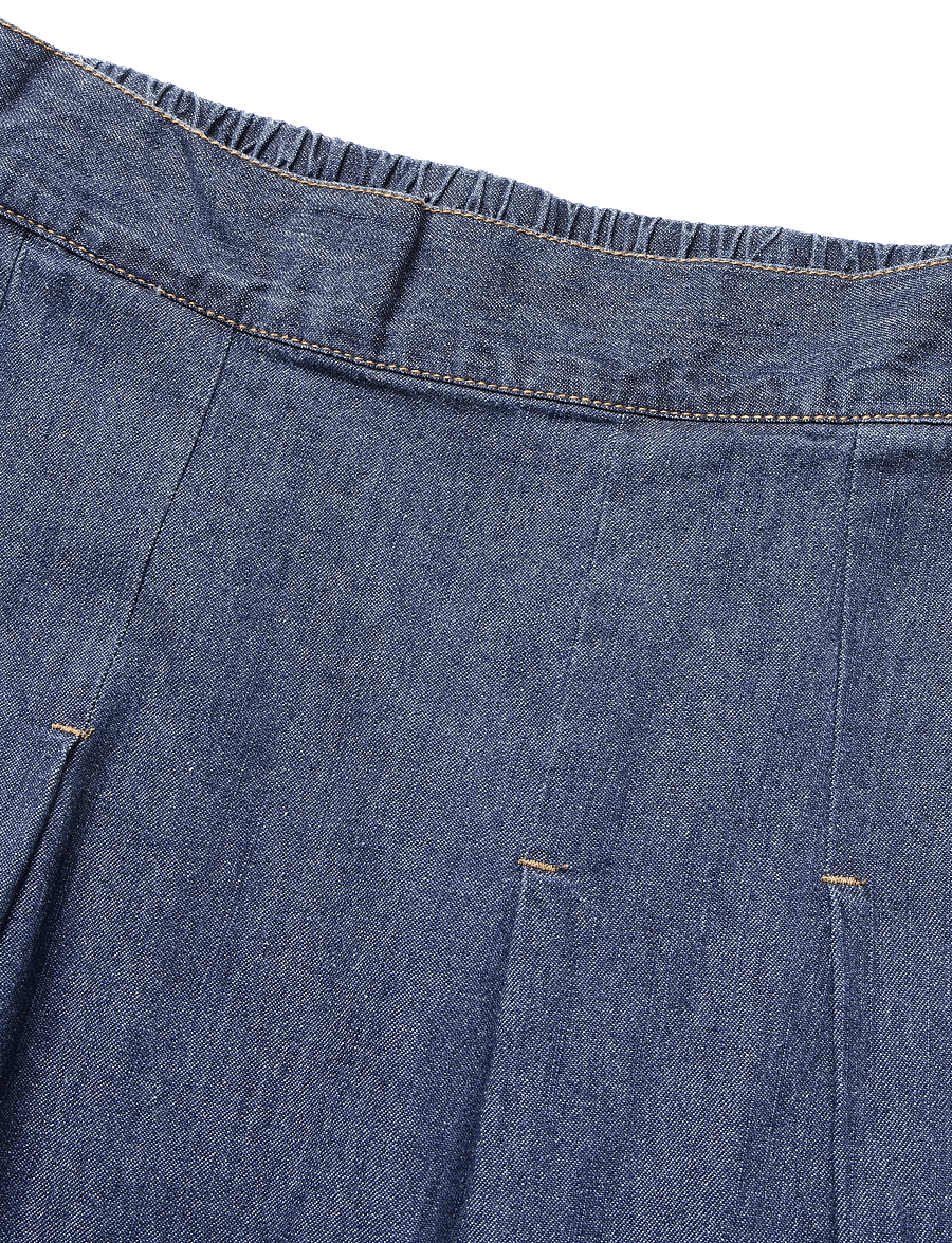 FREE/QUENT - FQLISEA-SKIRT - plisserede nederdele - dark blue denim - 3