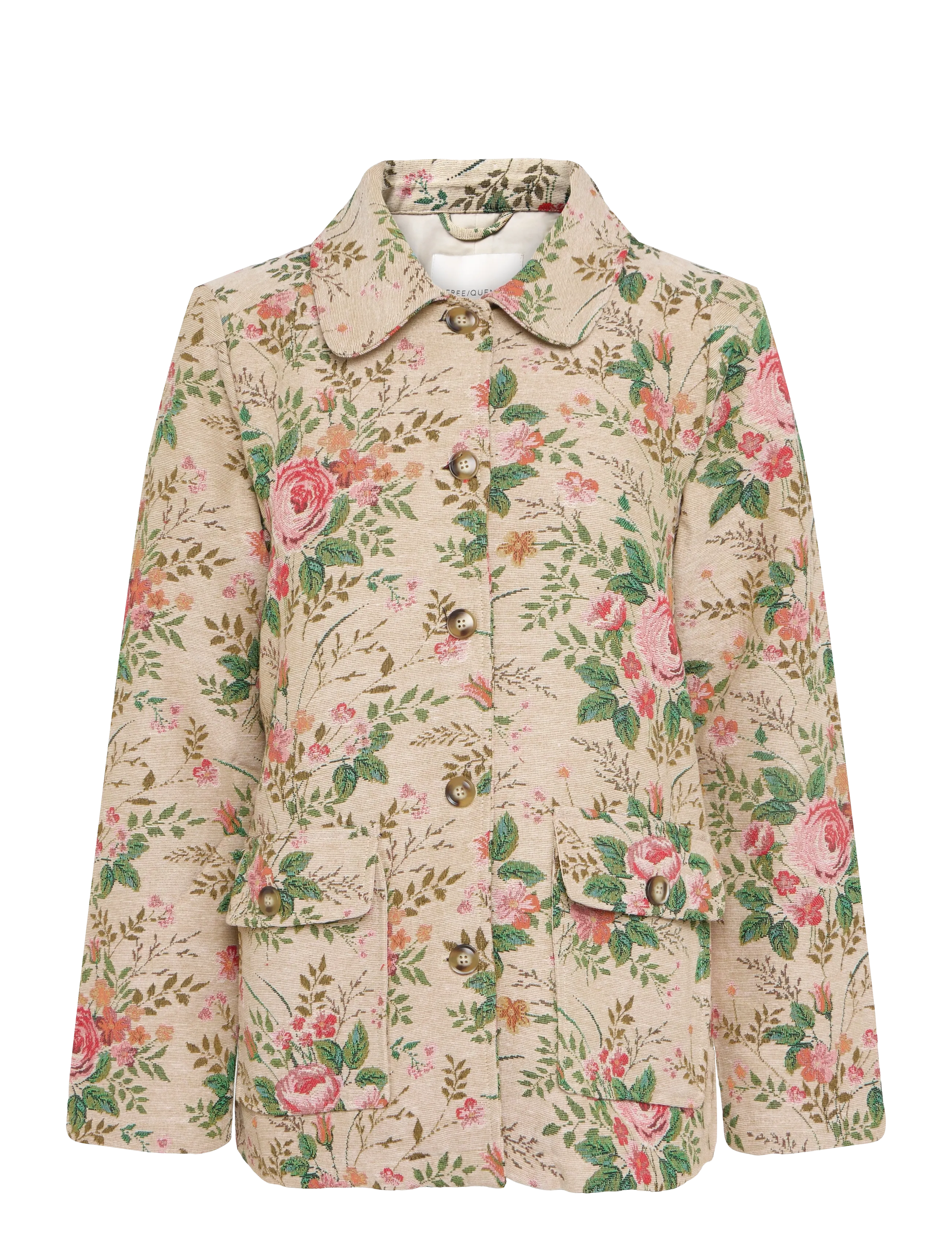 FREE/QUENT - FQCRUSH-JACKET - frühlingsjacken - moonbeam w. deep forest - 1