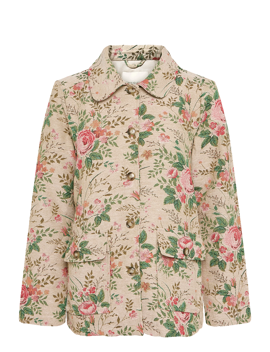 FREE/QUENT - FQCRUSH-JACKET - frühlingsjacken - moonbeam w. deep forest - 1