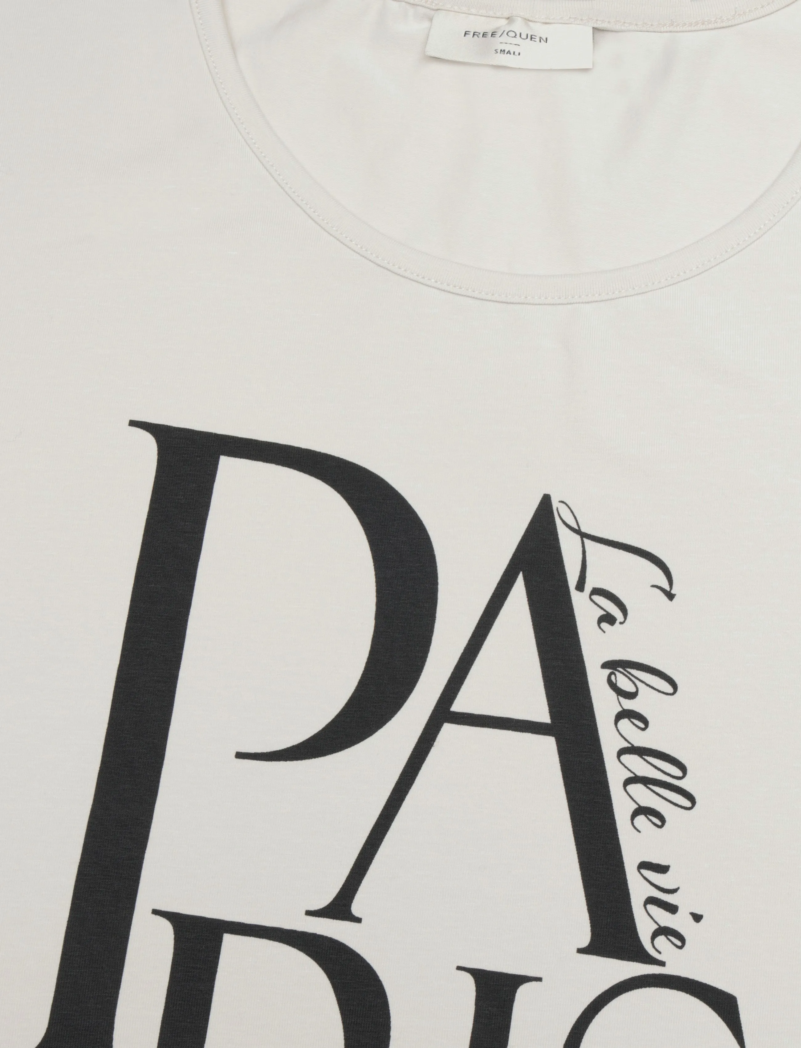 FREE/QUENT - FQFENJAL-TEE - madalaimad hinnad - moonbeam w. black - 2